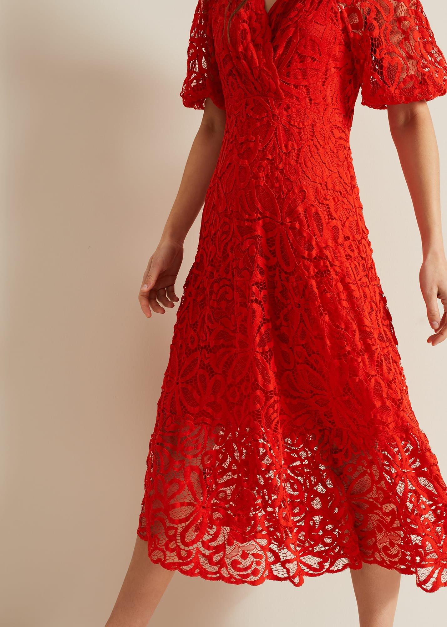 Senna Lace Midi Dress