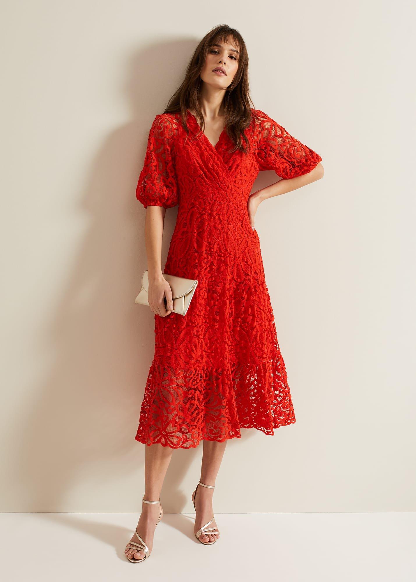 Senna Lace Midi Dress