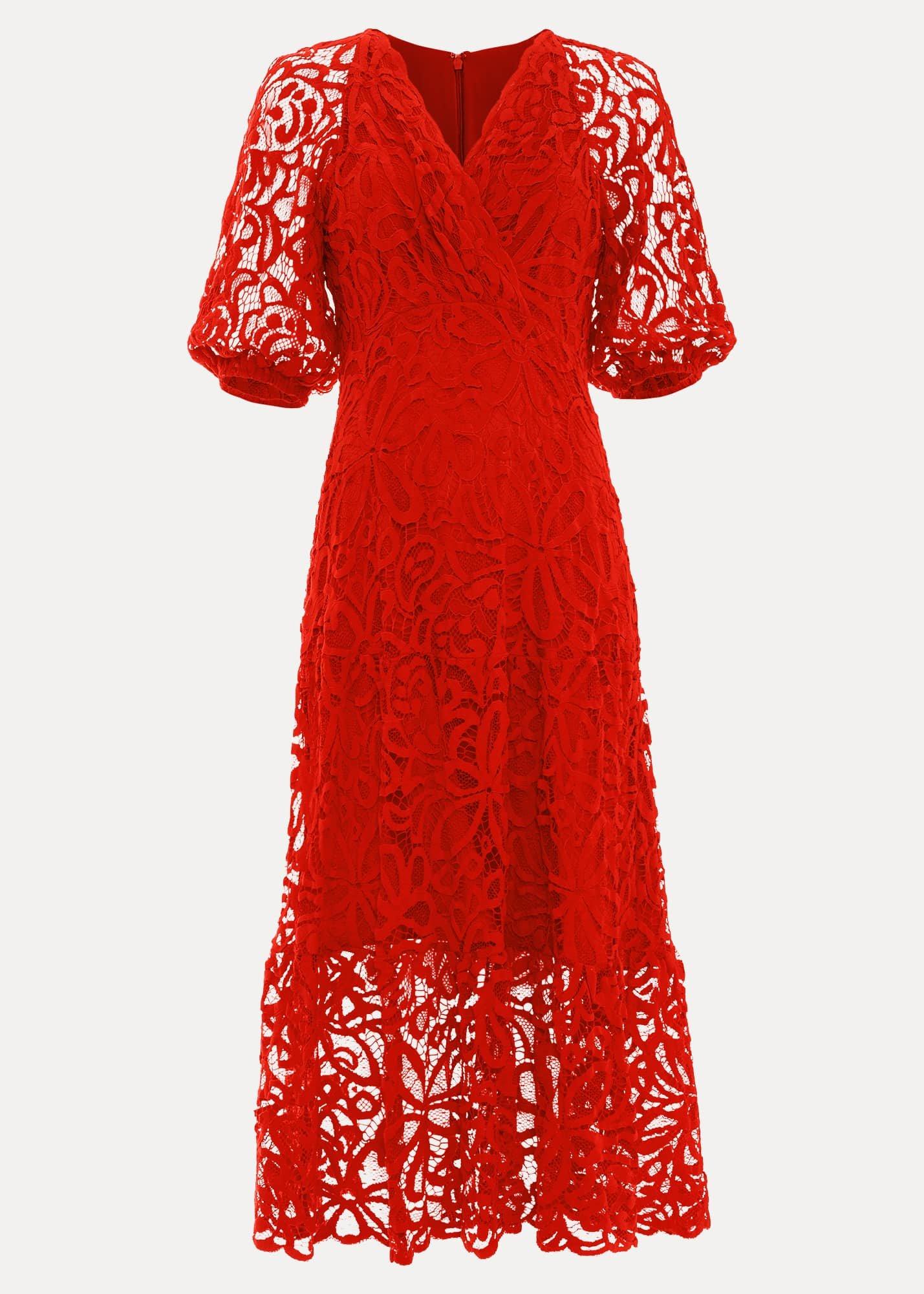 Senna Lace Midi Dress