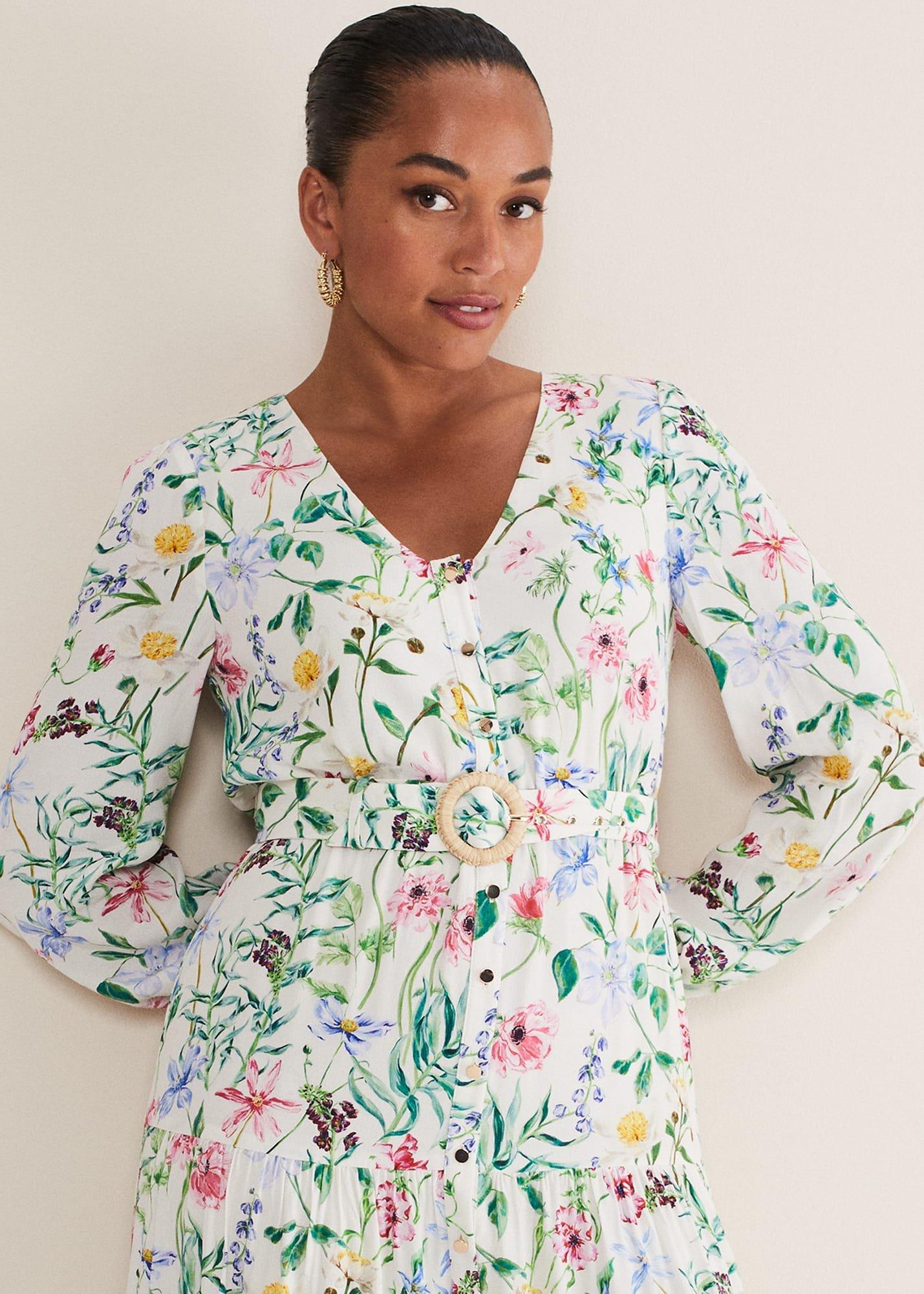 Maya Floral Midaxi Dress