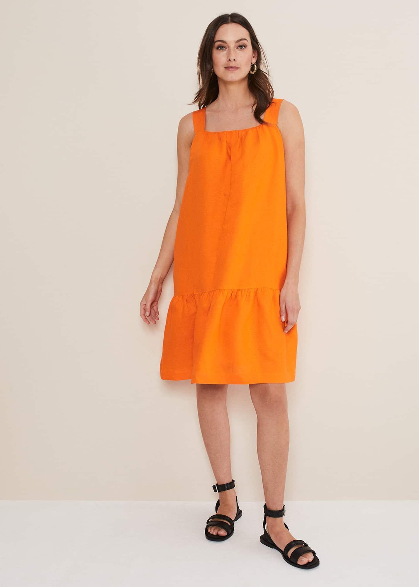 Mandy Linen Swing Dress