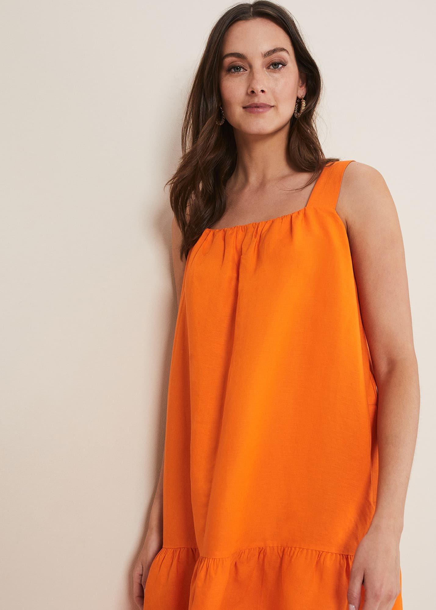 Mandy Linen Swing Dress