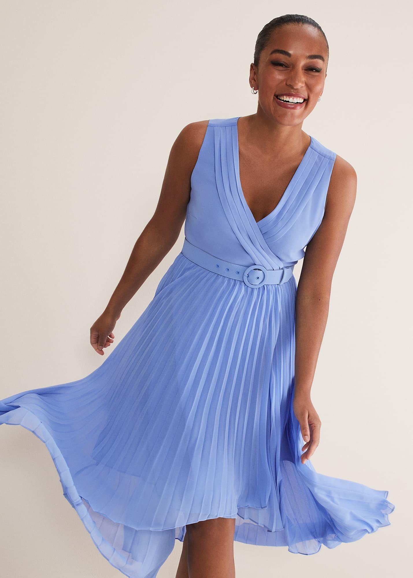 Brianna Pleated Midaxi Dress