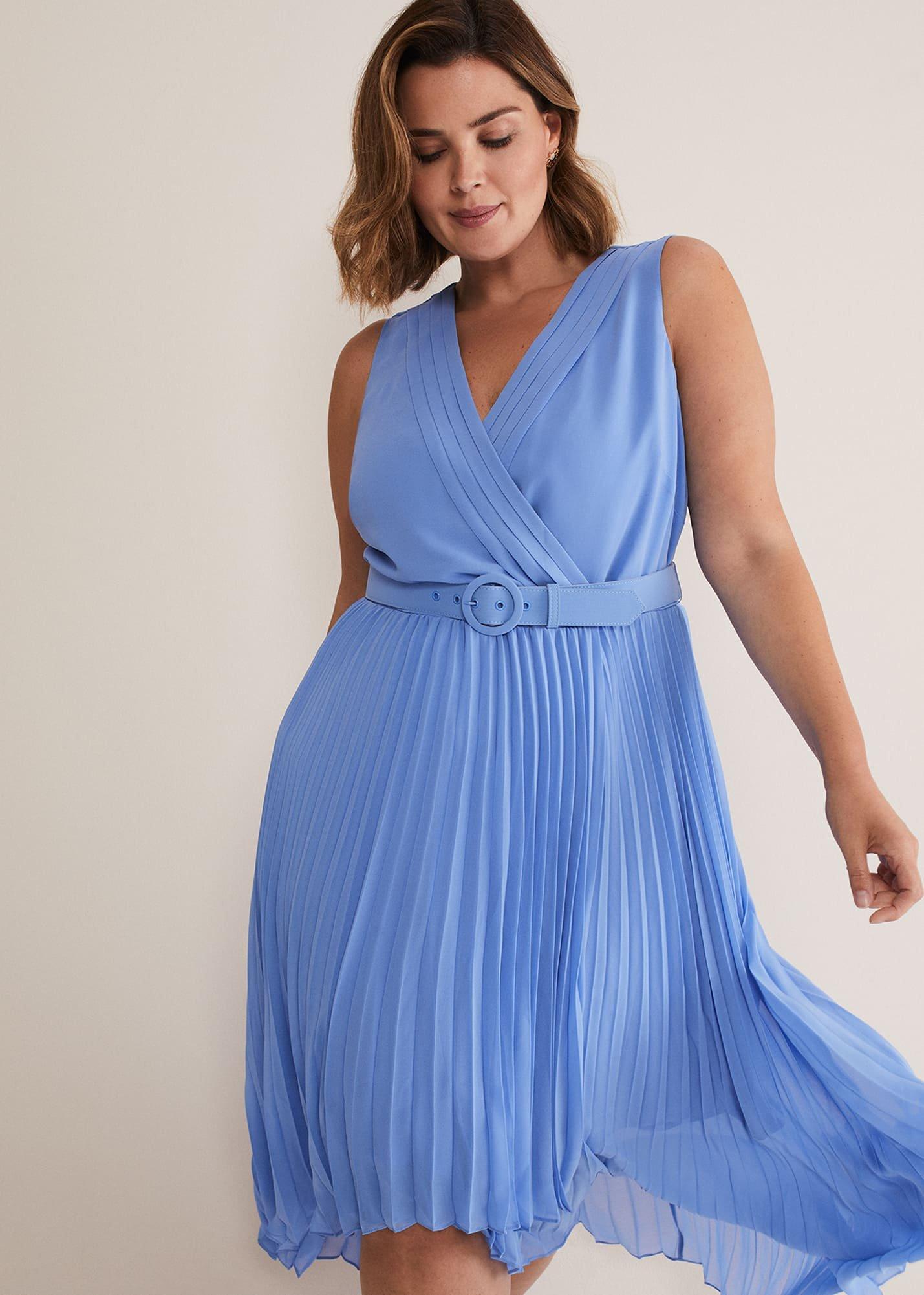 Brianna Pleated Midaxi Dress