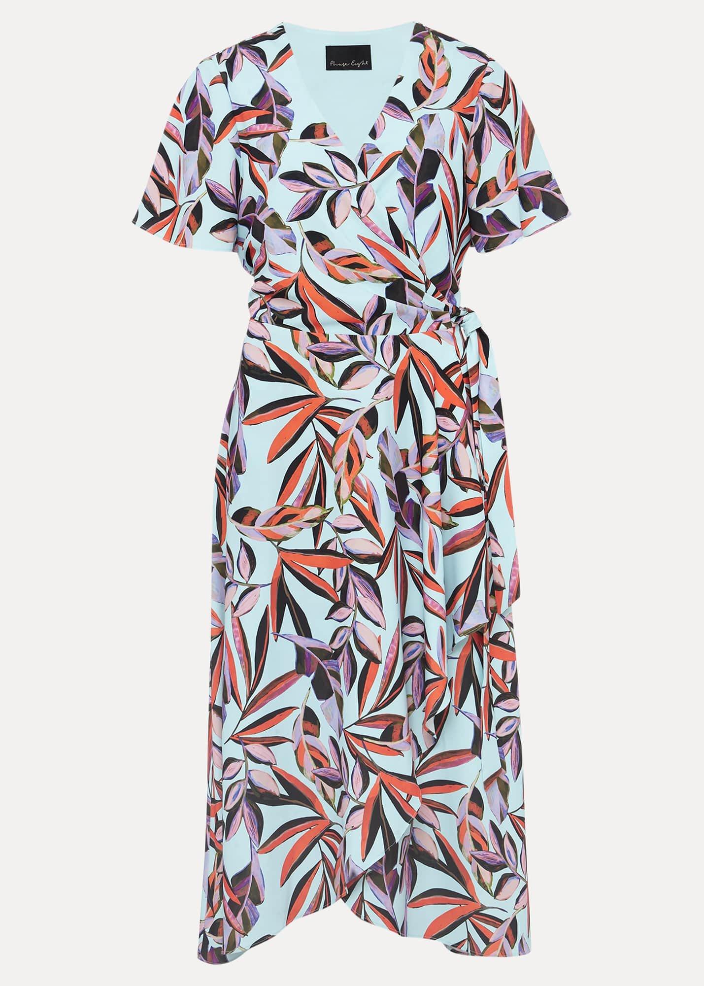 Julissa Ruffle Wrap Midi Dress