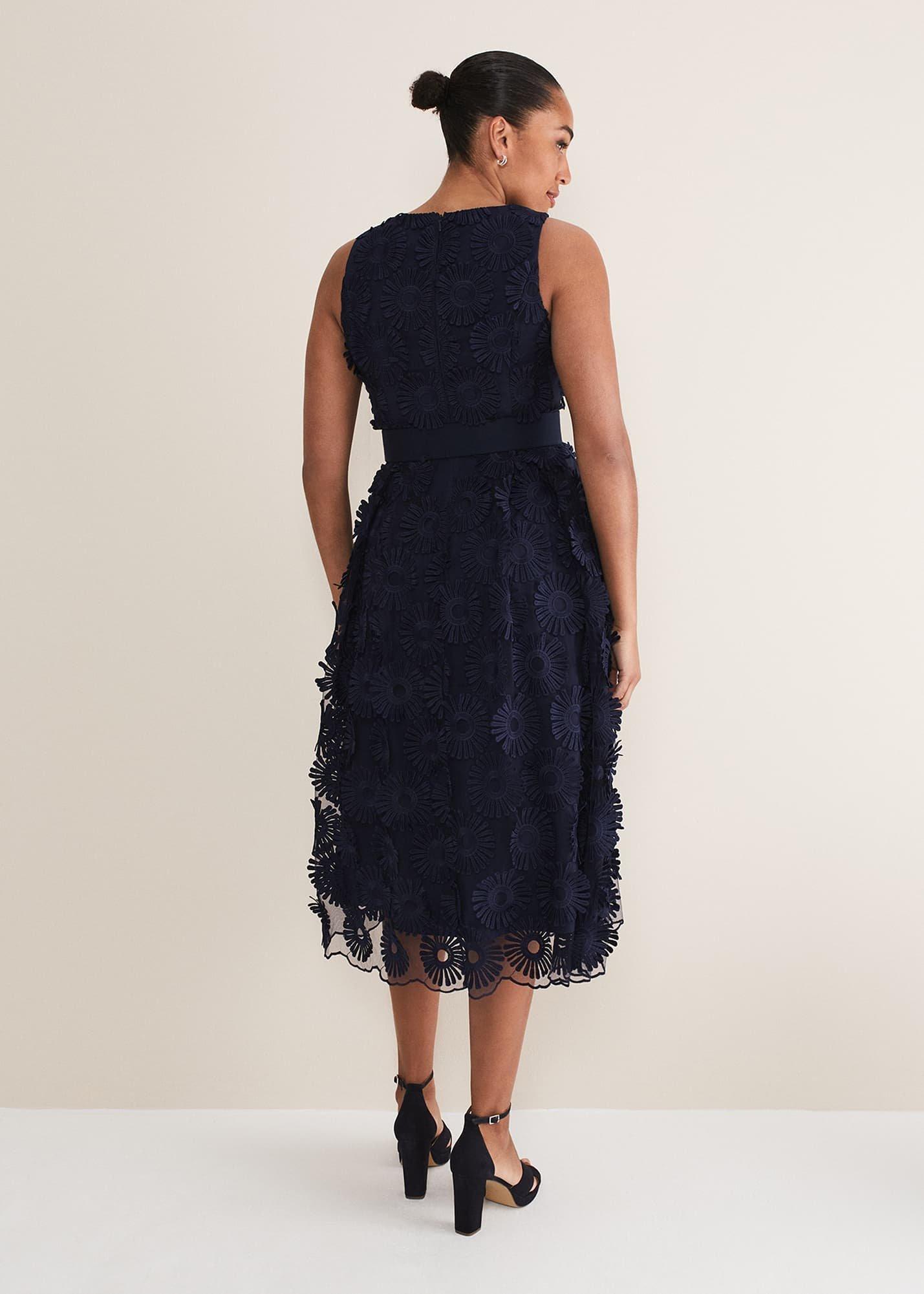 Flossy Lace Midi Dress