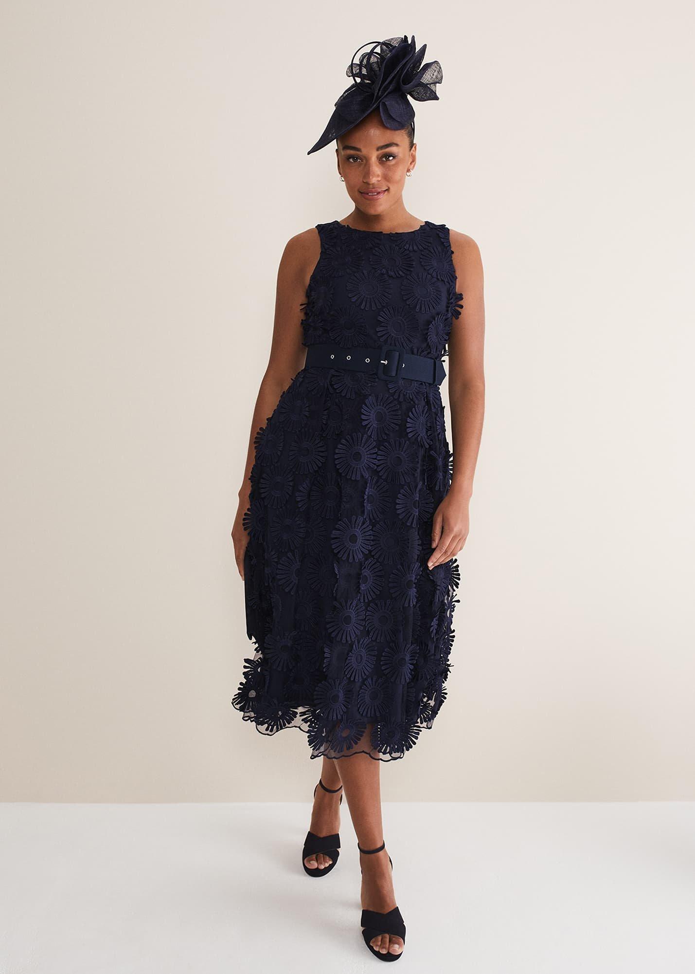 Flossy Lace Midi Dress