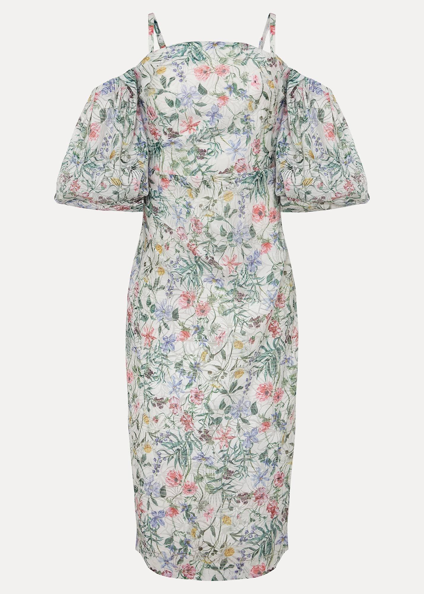Stevie Floral Bodycon Midi Dress