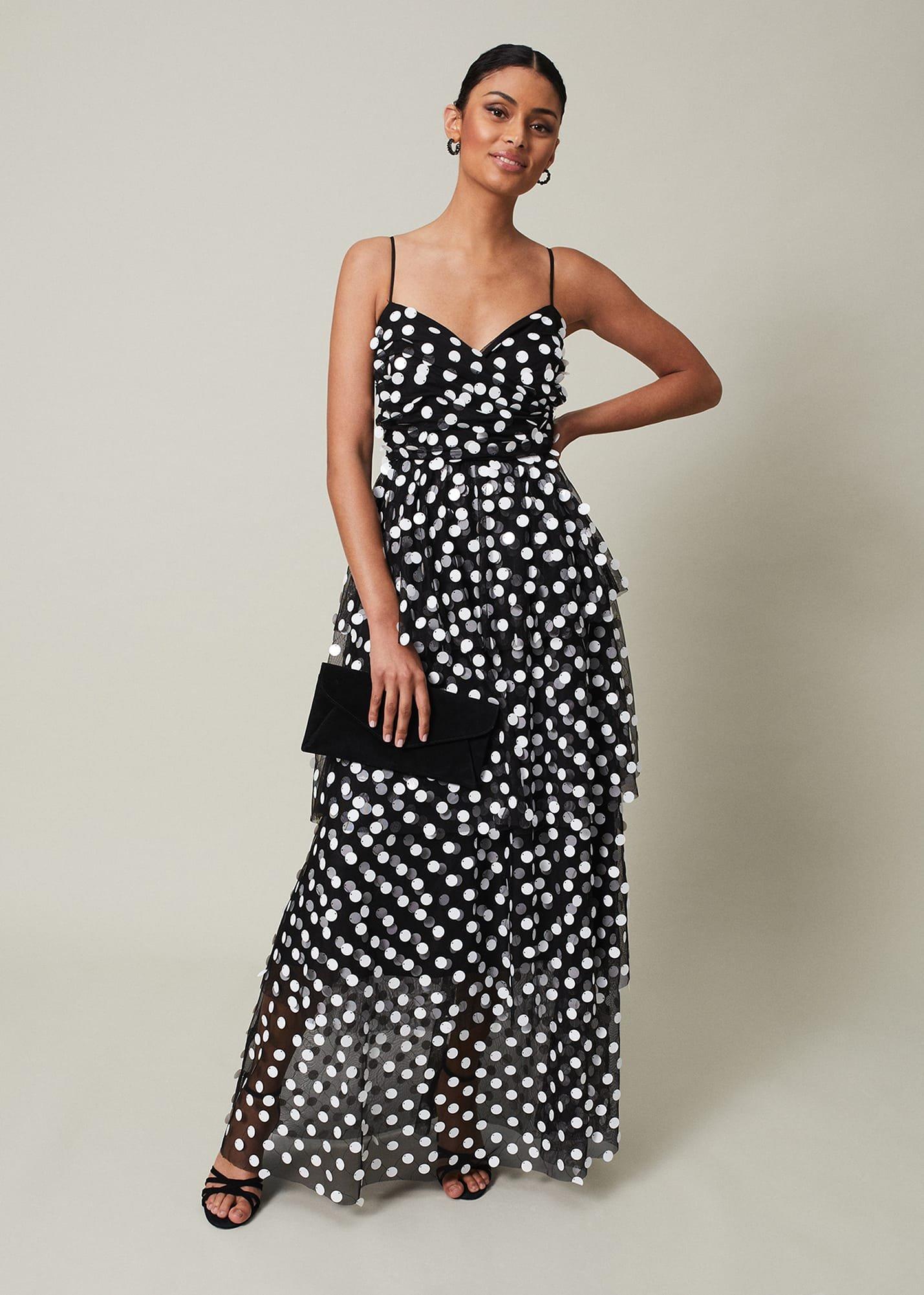 Avianna Sequin Tulle Maxi Dress