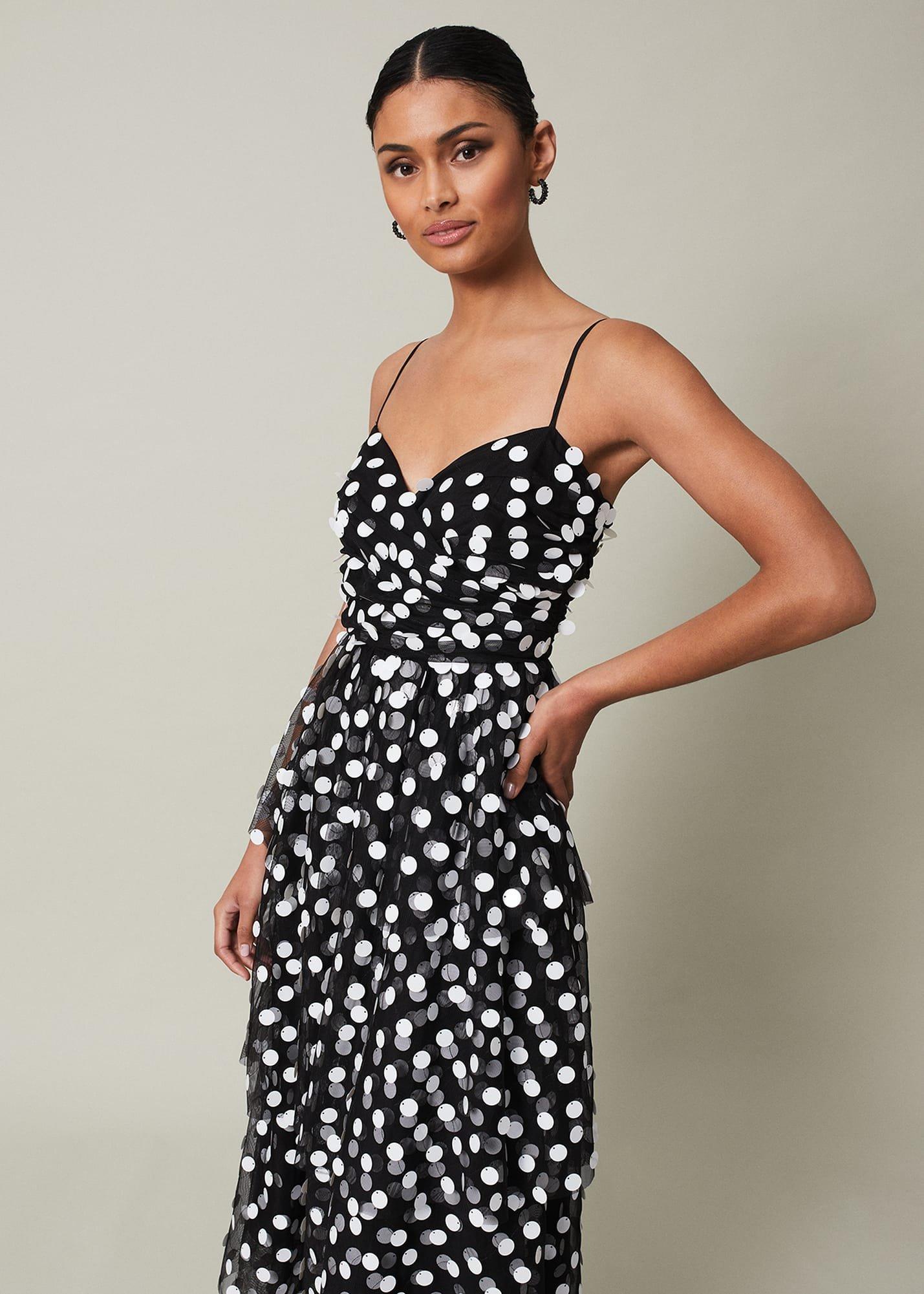 Avianna Sequin Tulle Maxi Dress