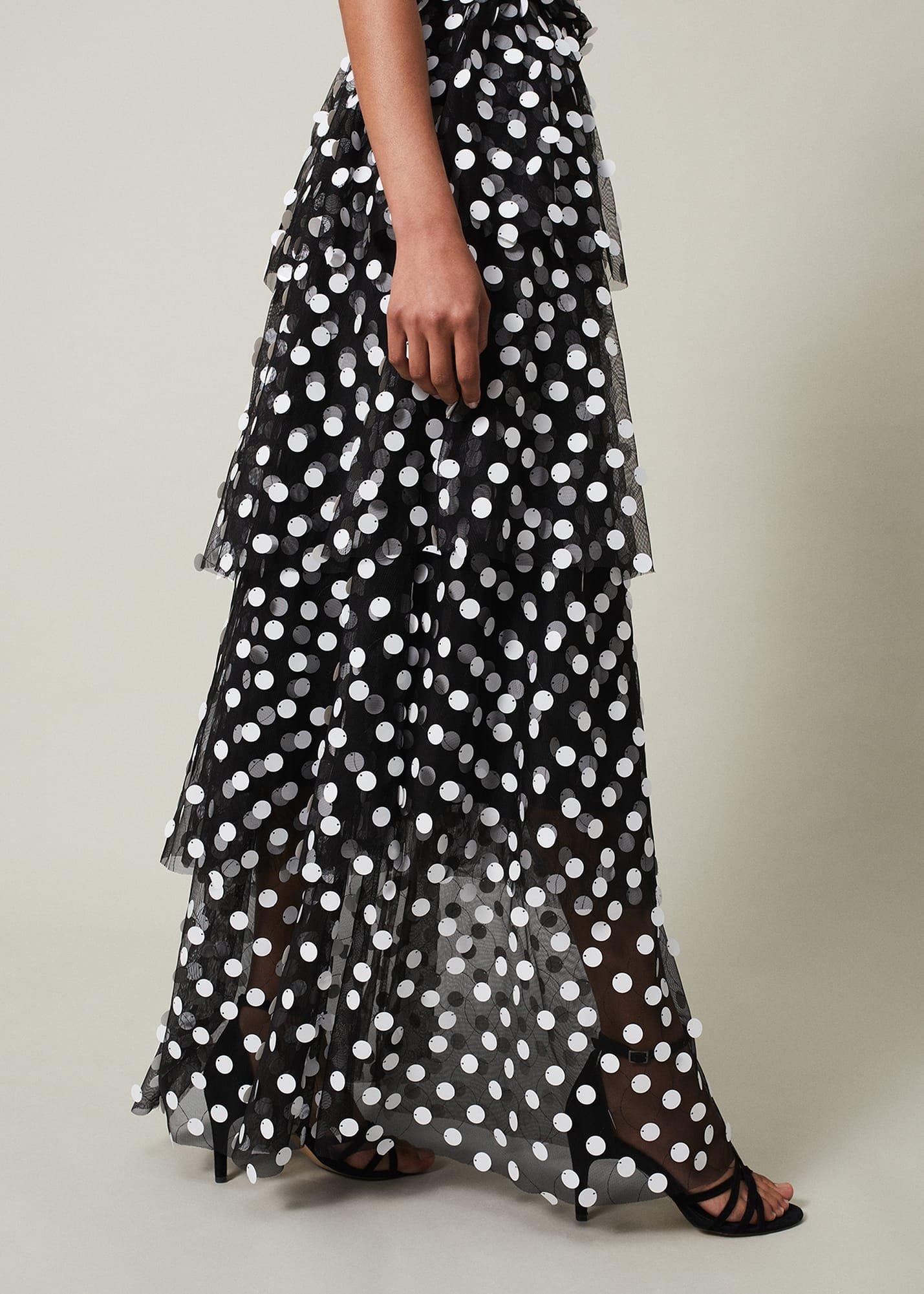 Avianna Sequin Tulle Maxi Dress