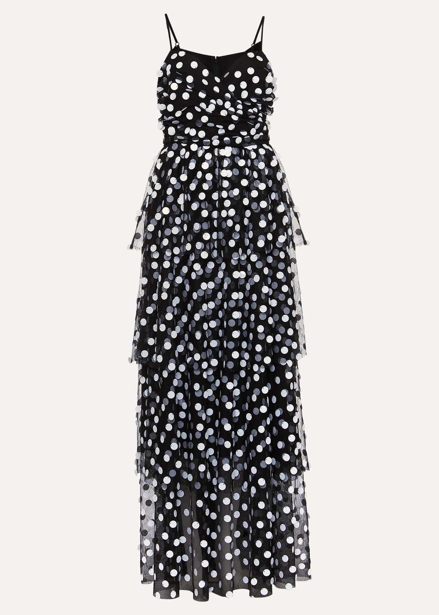 Avianna Sequin Tulle Maxi Dress