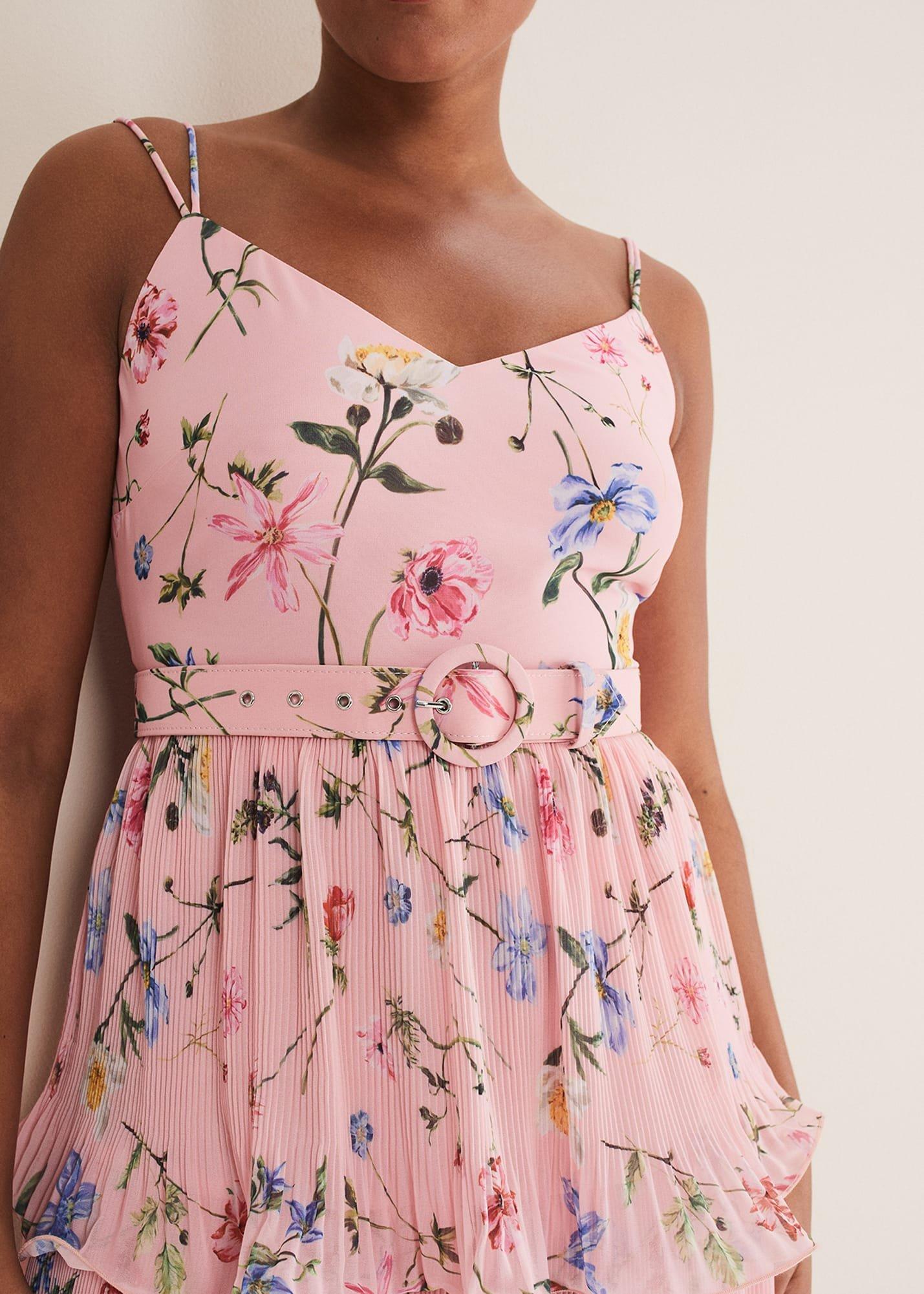 River Floral Tiered Midi Dress