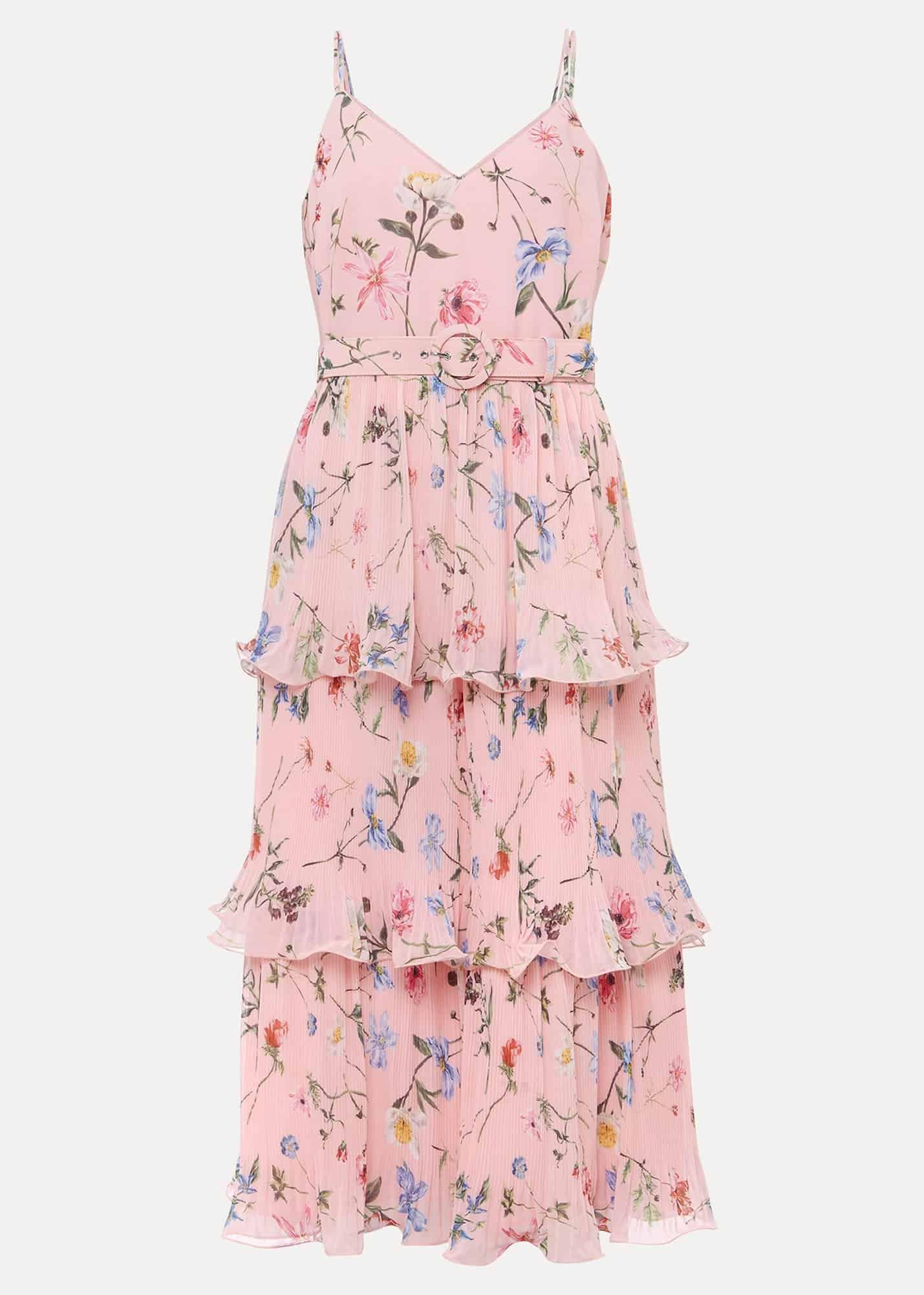 River Floral Tiered Midi Dress