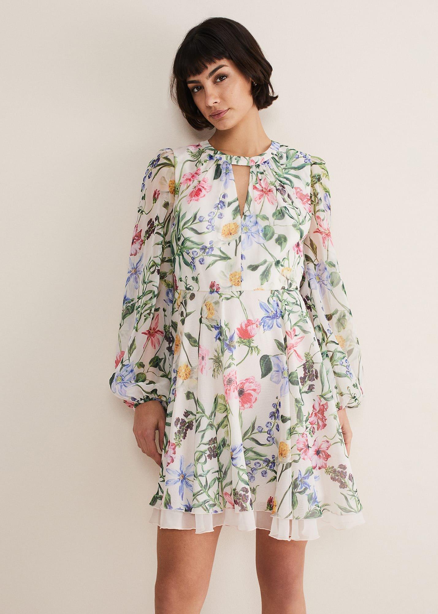 Everleigh Chiffon Floral Mini Dress