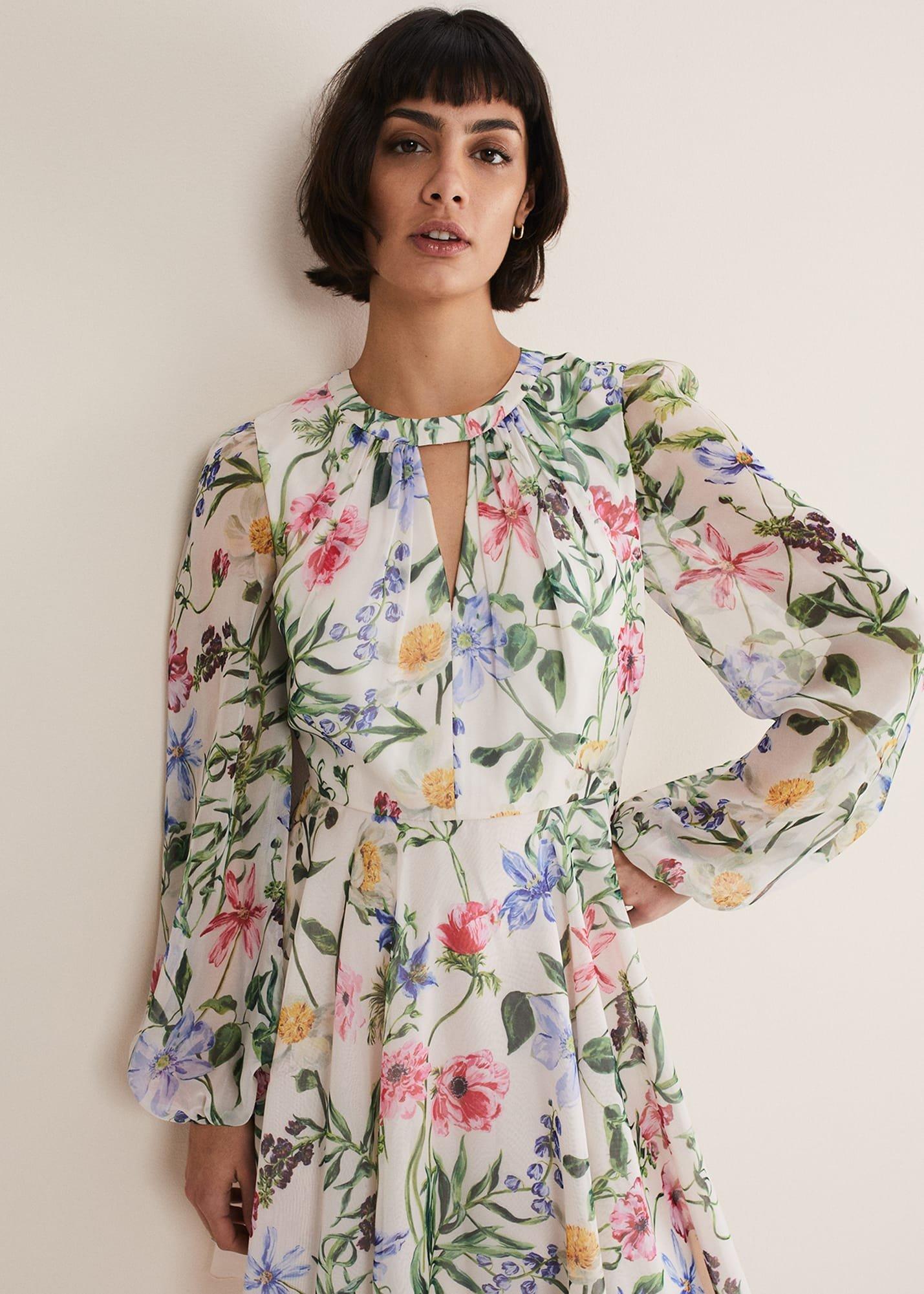 Everleigh Chiffon Floral Mini Dress