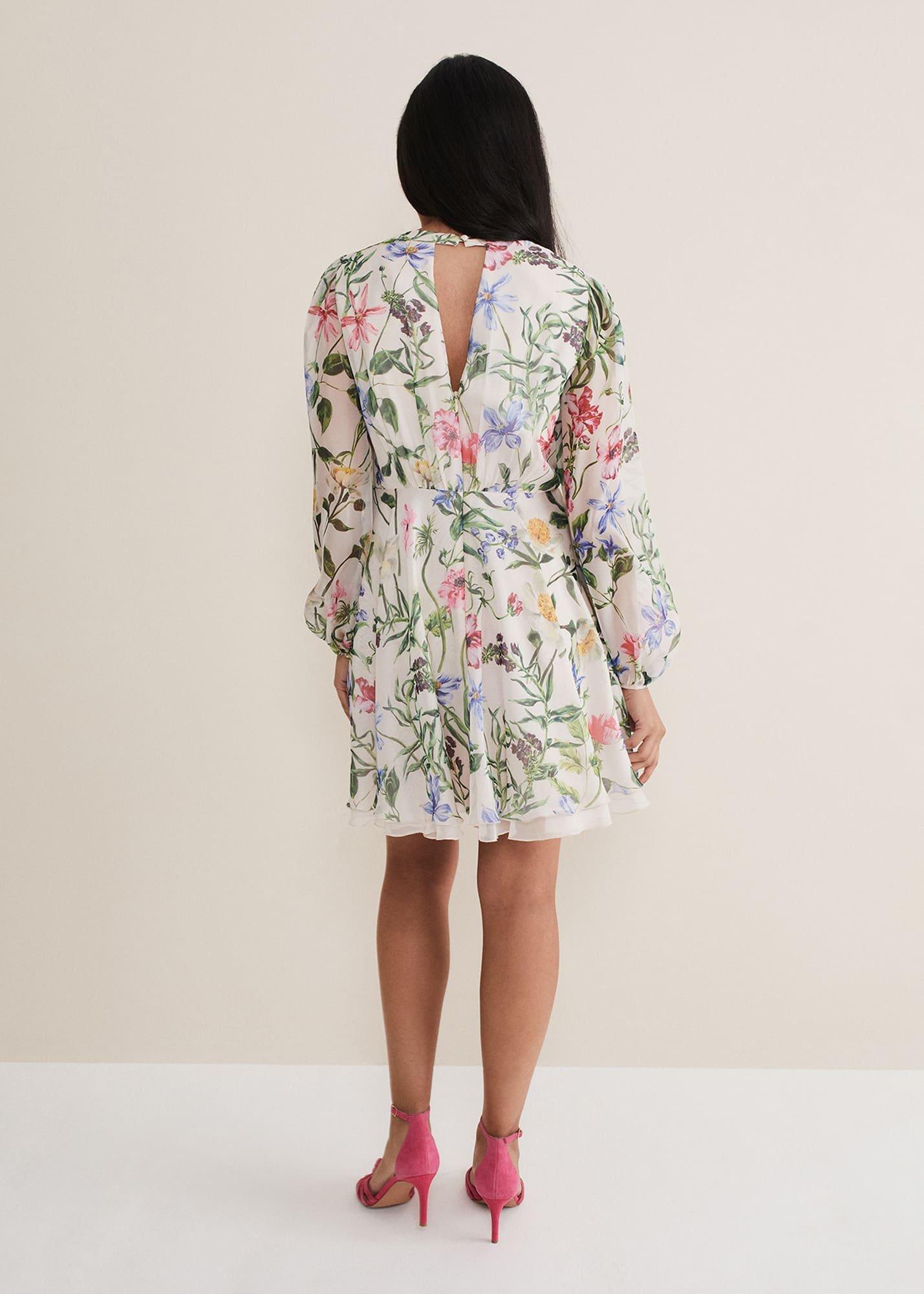 Petite Everleigh Chiffon Floral Mini Dress