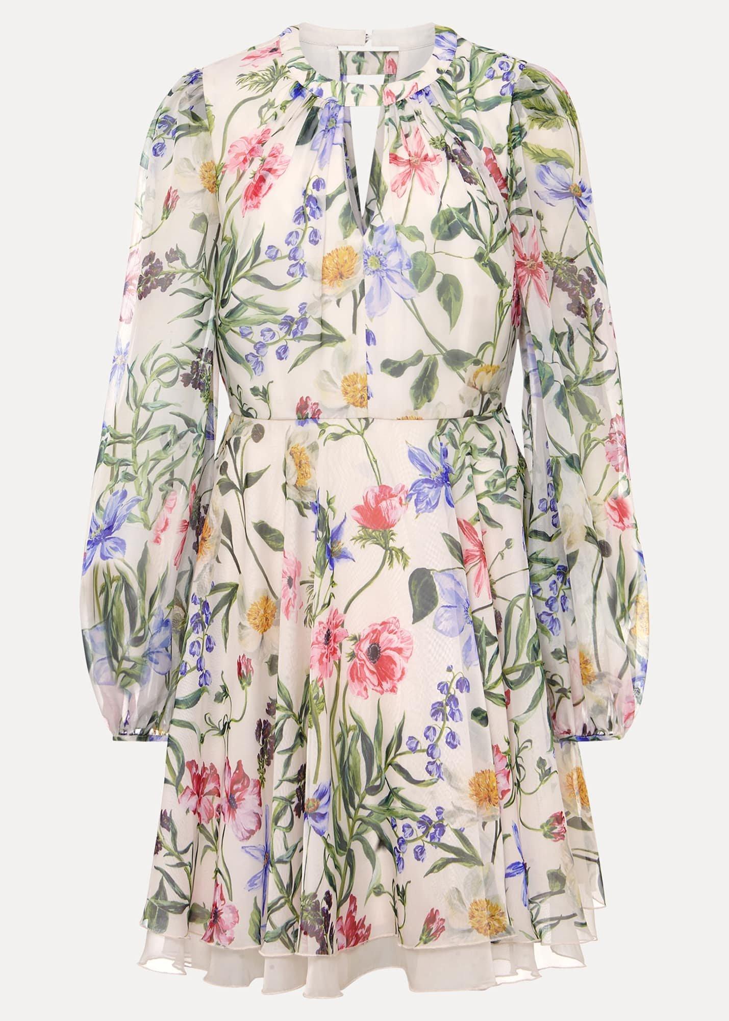 Petite Everleigh Chiffon Floral Mini Dress