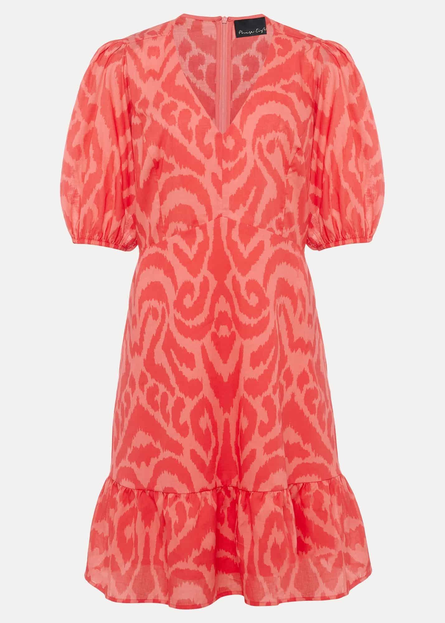 Krystal Cotton Abstract Mini Dress