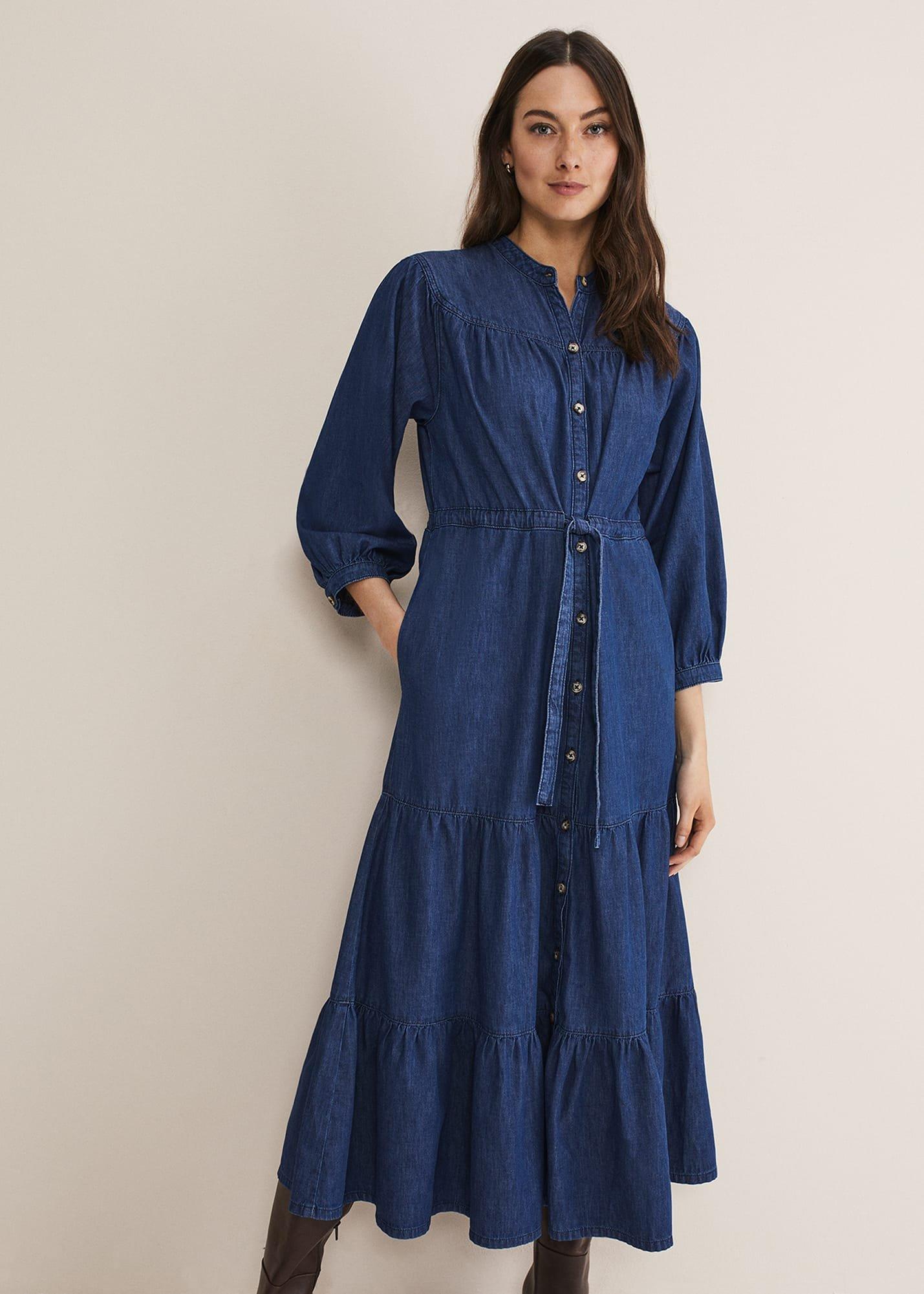 Talulla Tiered Denim Dress