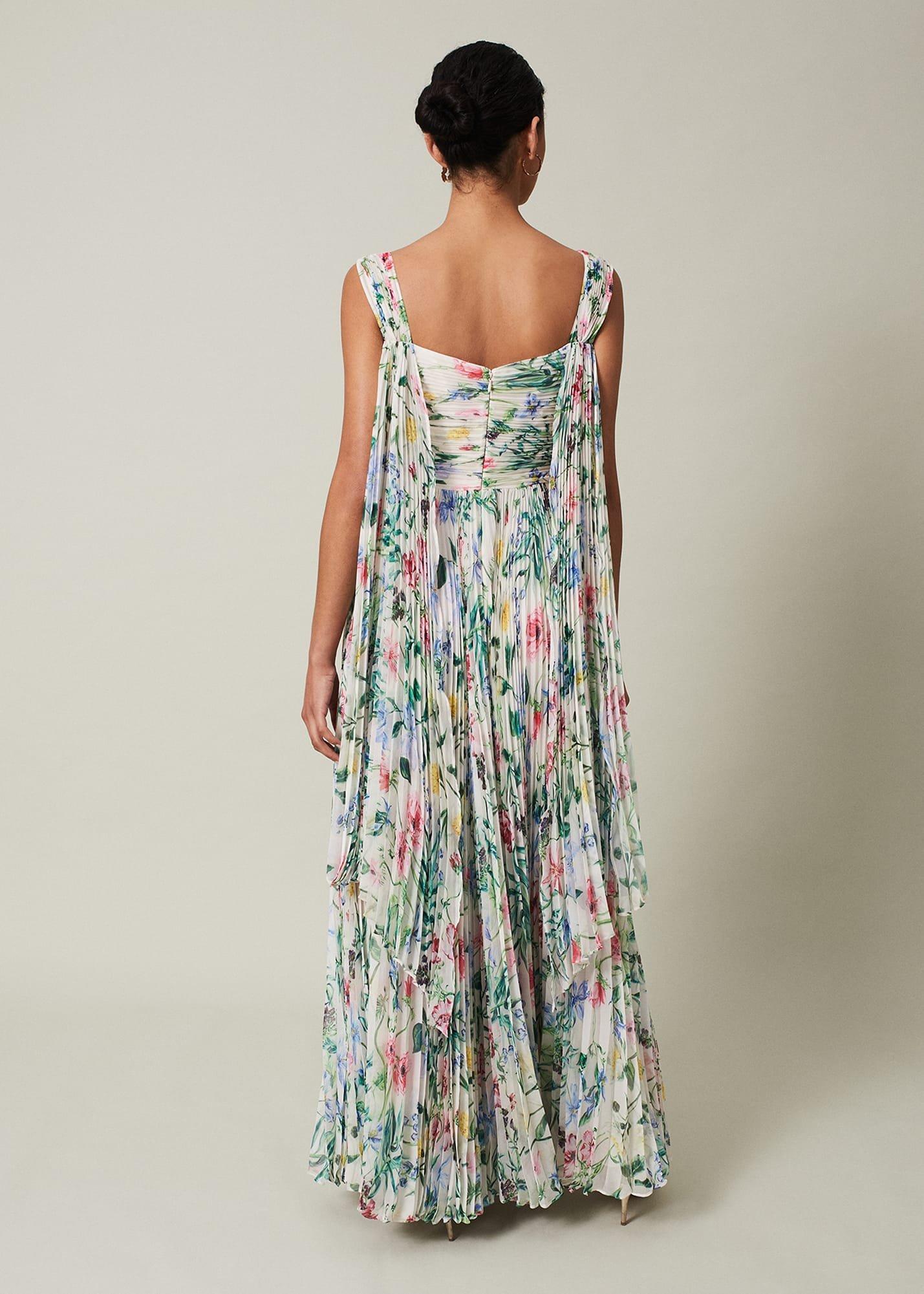 Gretel Floral Pleated Maxi Dress