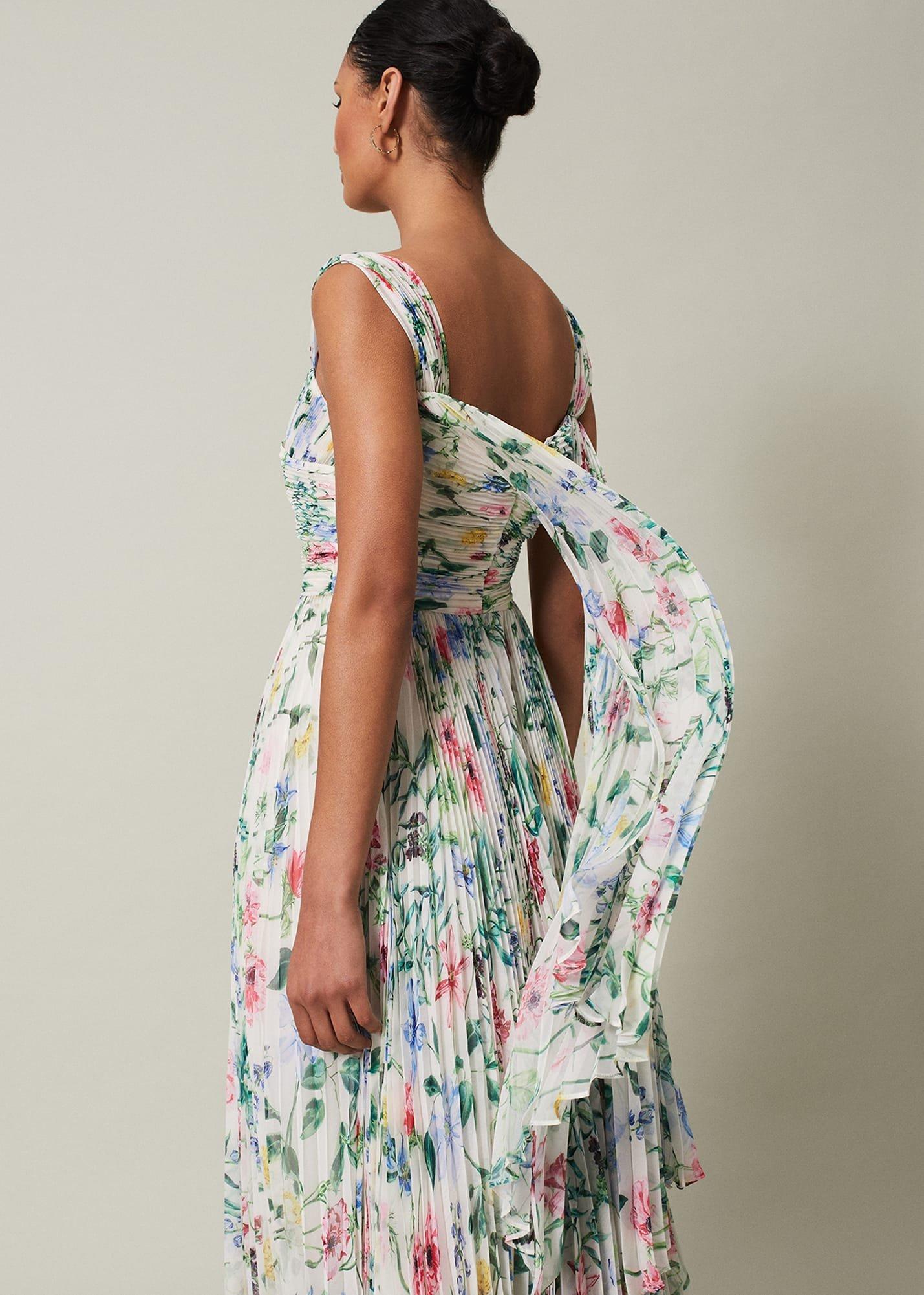 Gretel Floral Pleated Maxi Dress