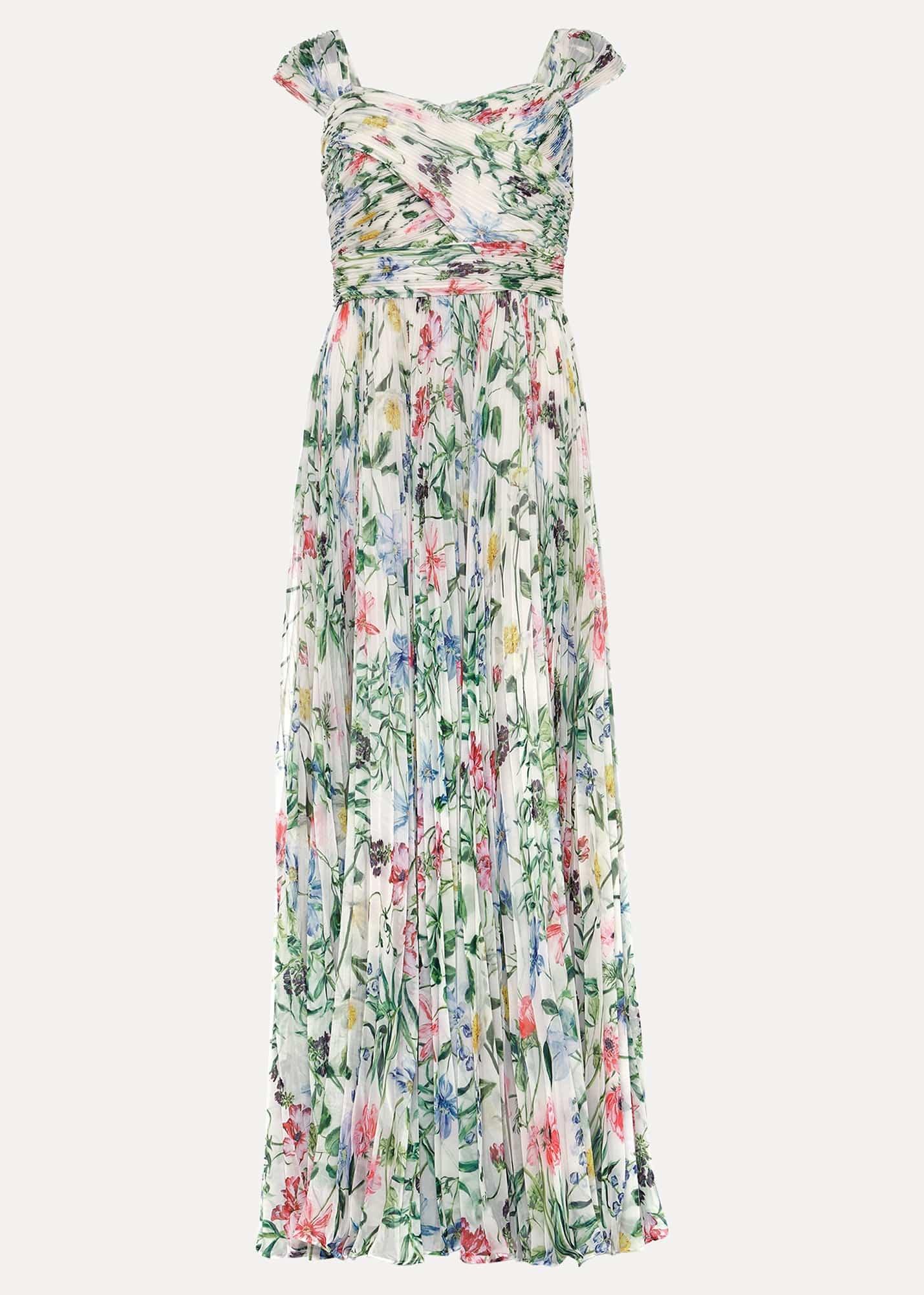 Gretel Floral Pleated Maxi Dress