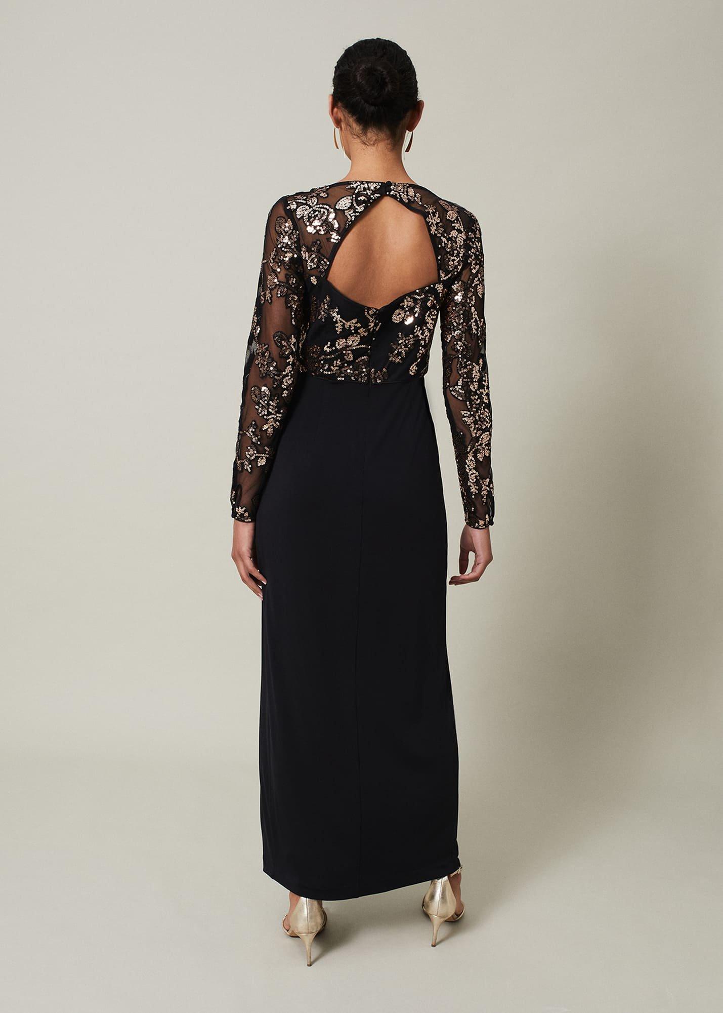 Jacinta Sequin Jersey Maxi Dress