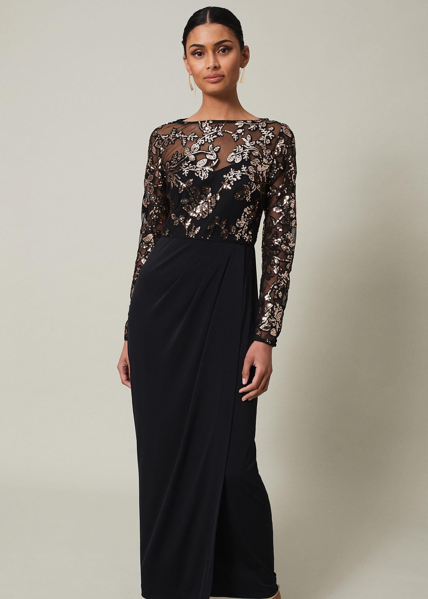 Jacinta Sequin Jersey Maxi Dress
