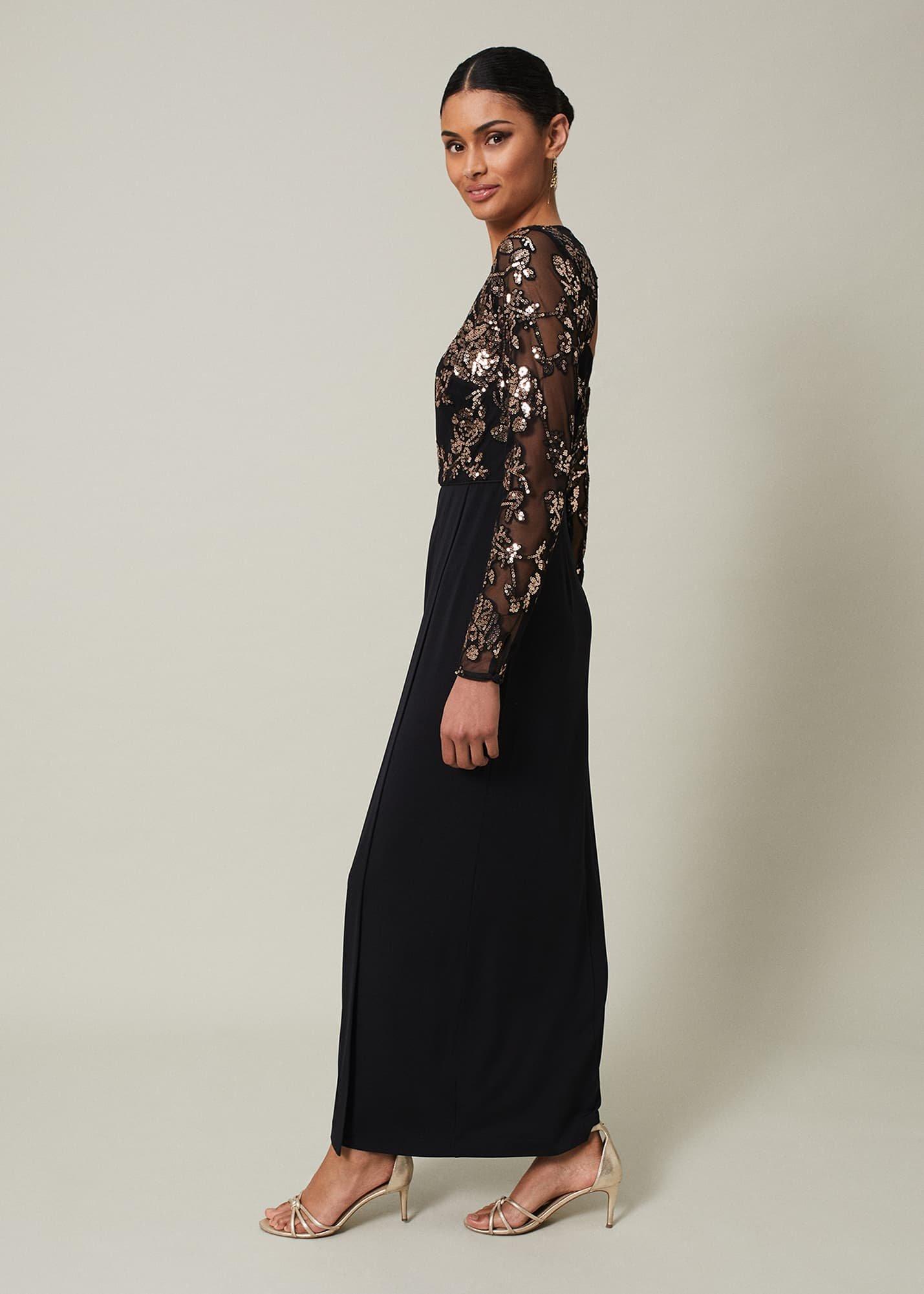 Jacinta Sequin Jersey Maxi Dress