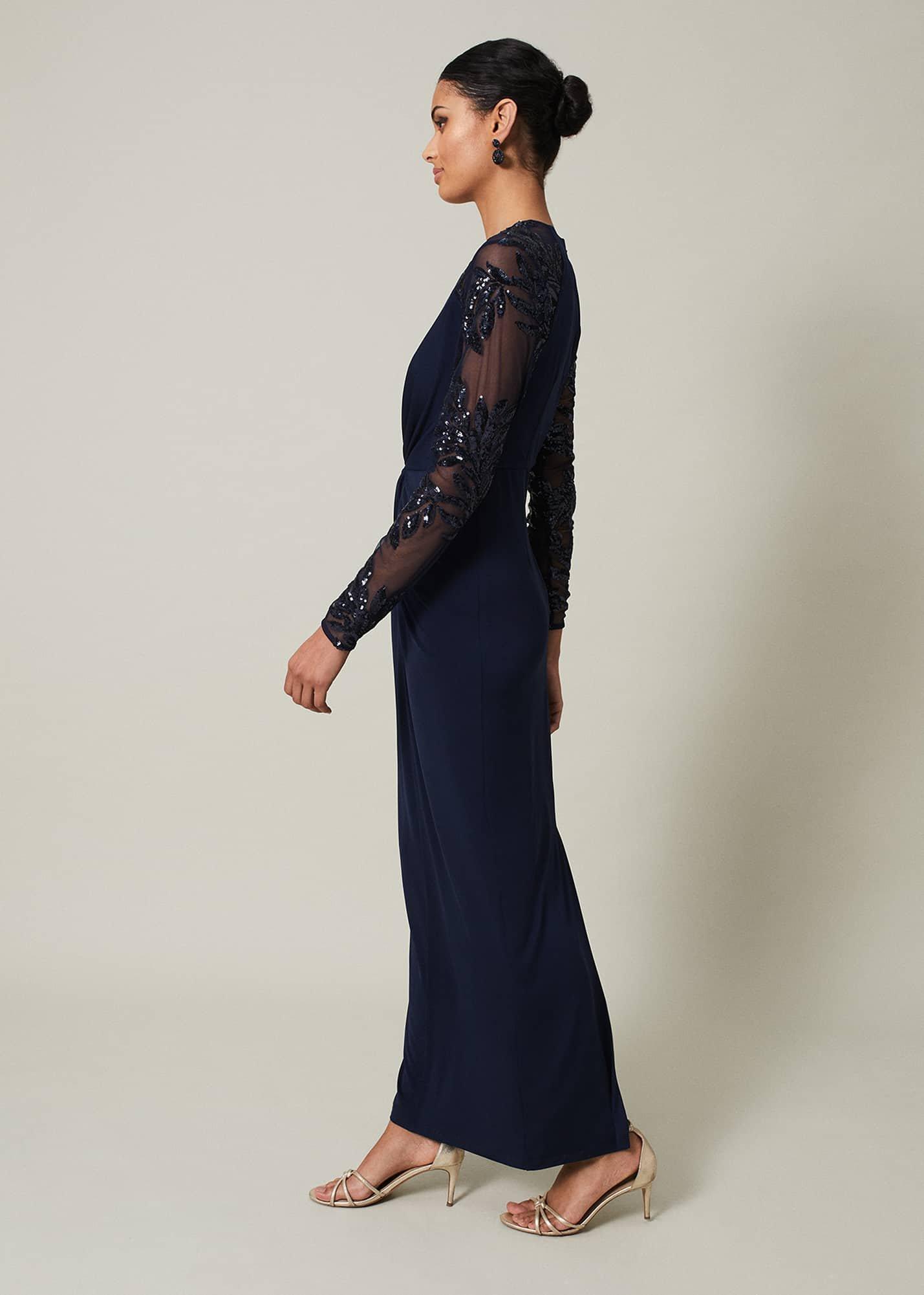 Layton Sequin Jersey Maxi Dress