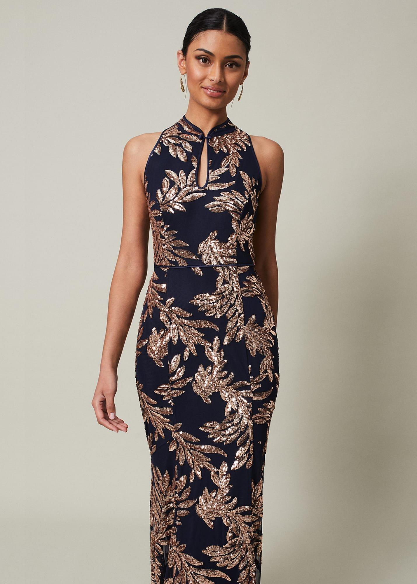 Viviana Sequin Maxi Dress