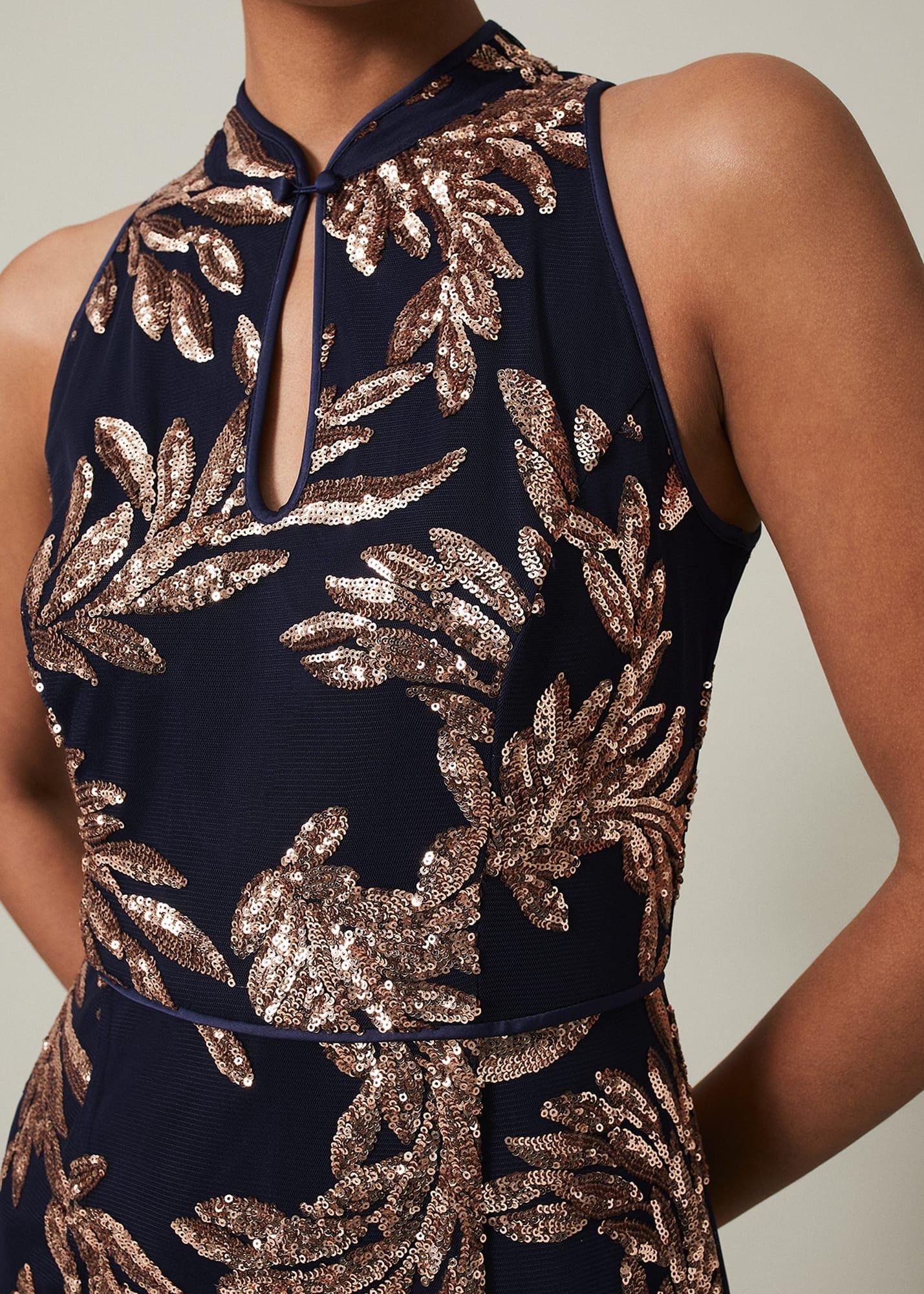 Viviana Sequin Maxi Dress