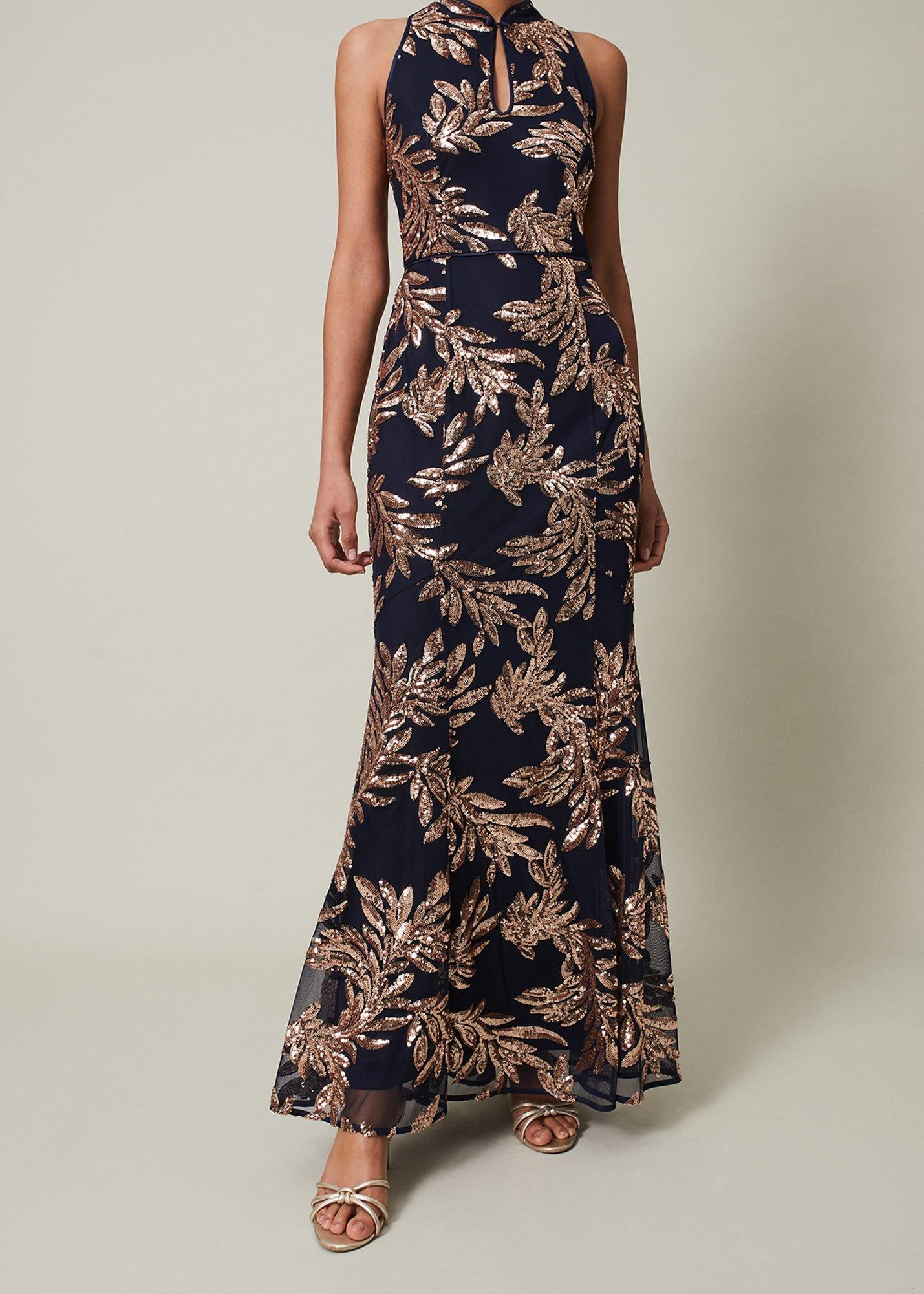 Viviana Sequin Maxi Dress