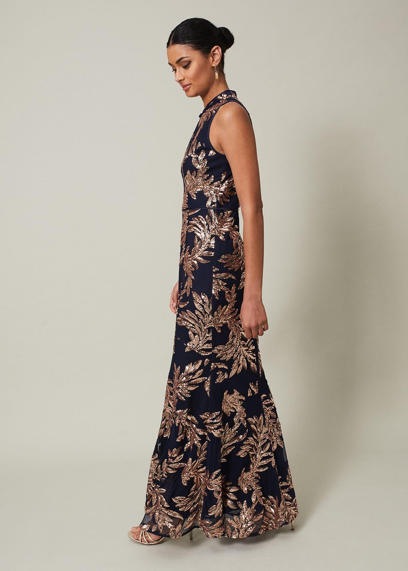 Viviana Sequin Maxi Dress