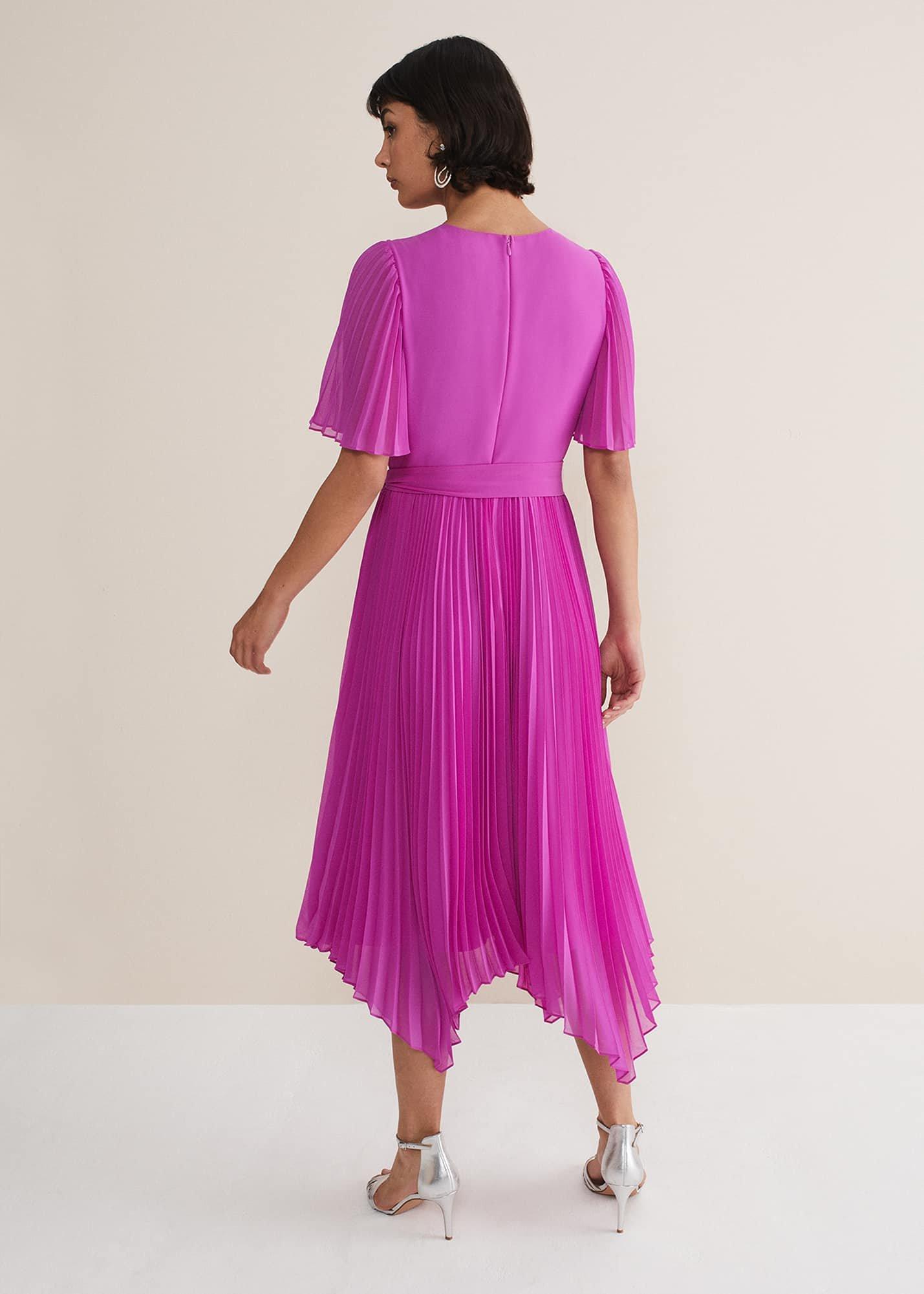 Kendall Pleated Midi Dress