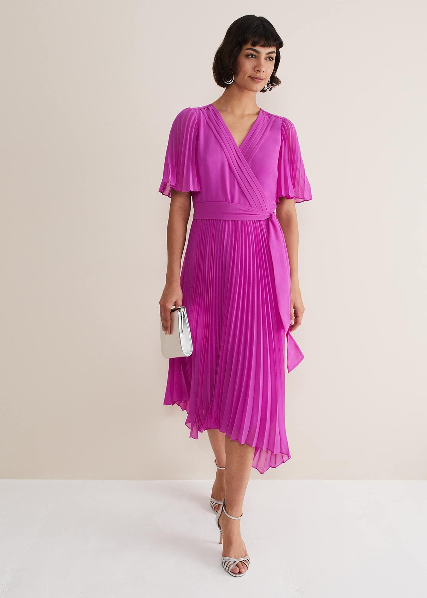 Kendall Pleated Midi Dress