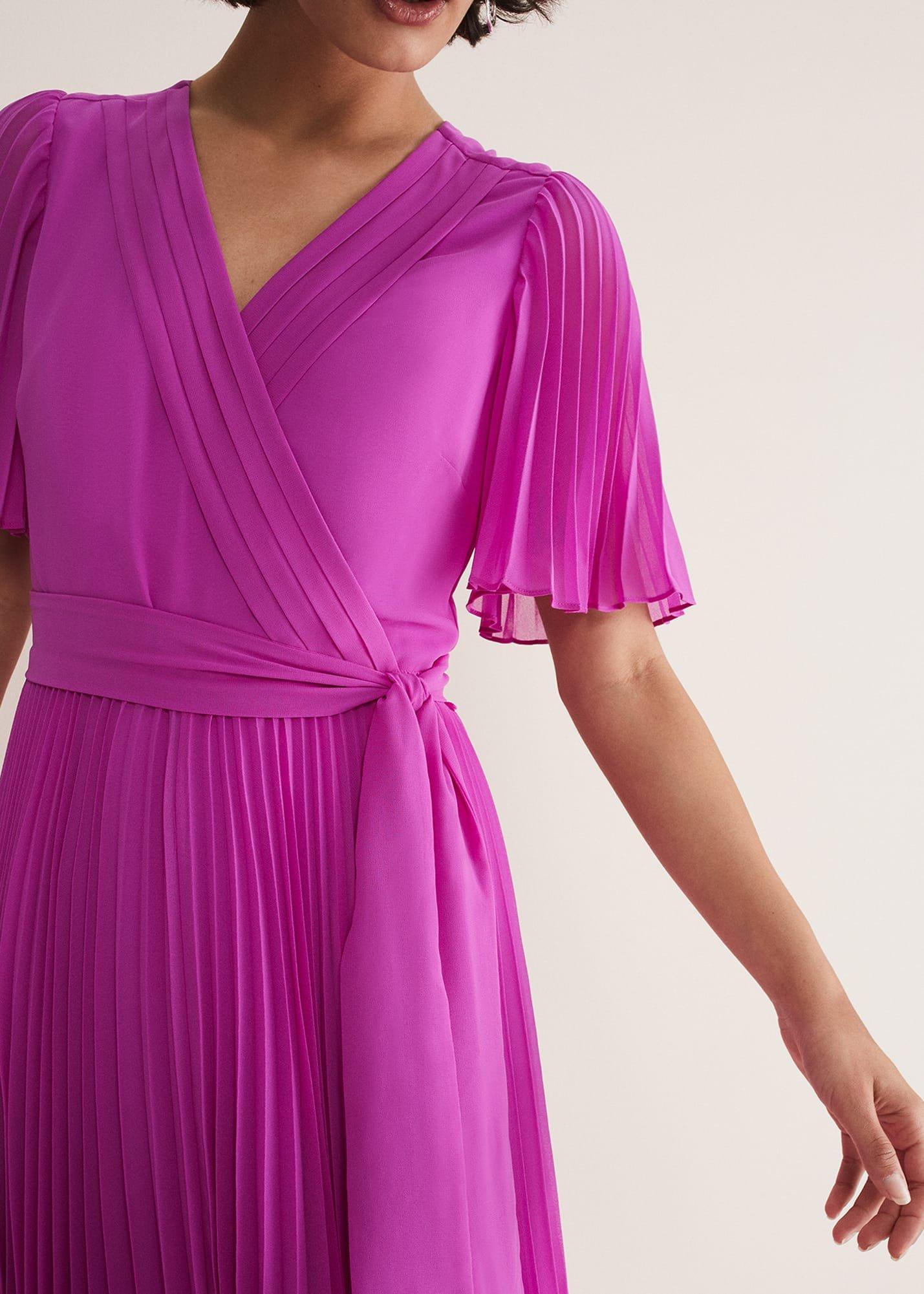 Kendall Pleated Midi Dress