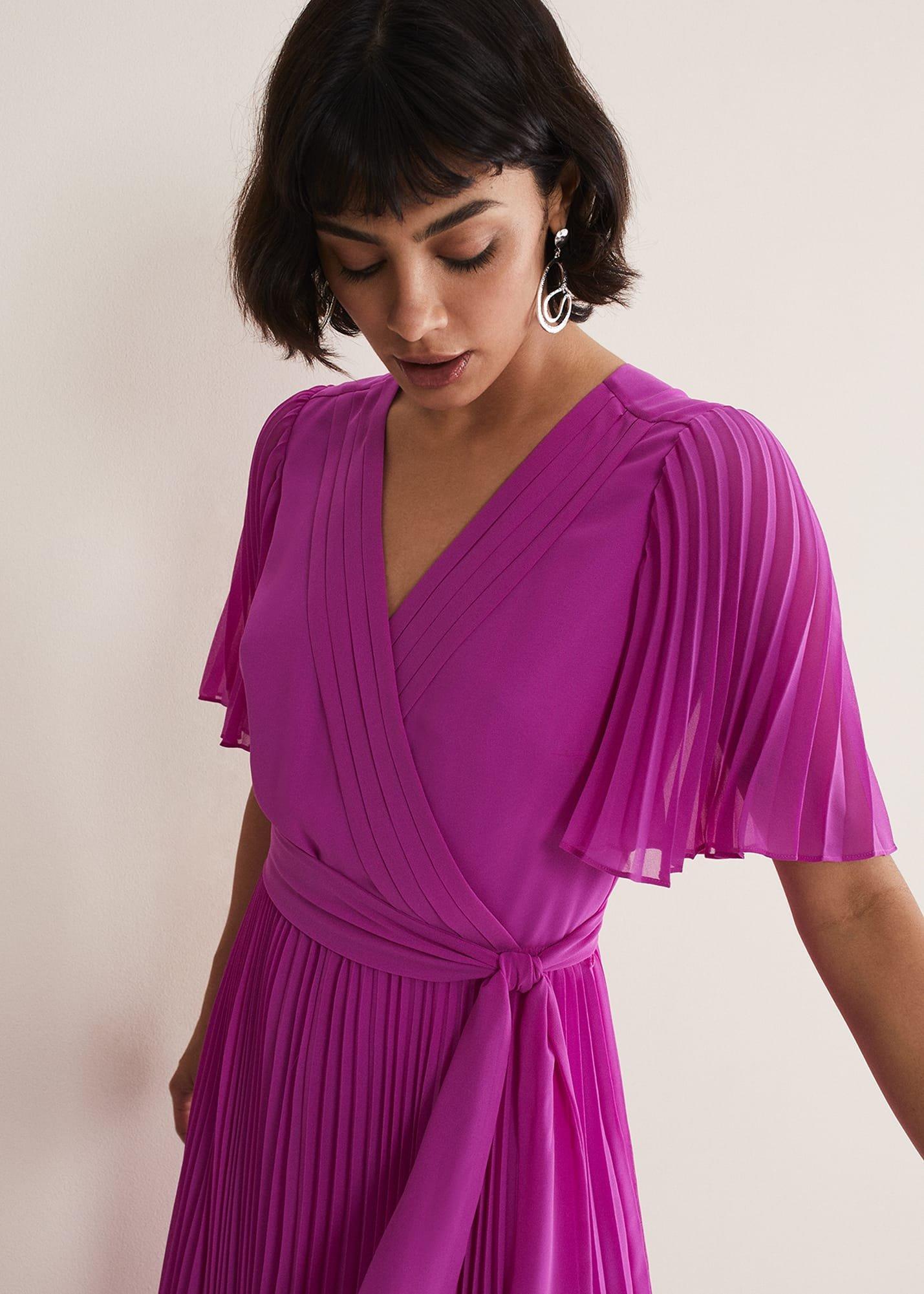 Kendall Pleated Midi Dress