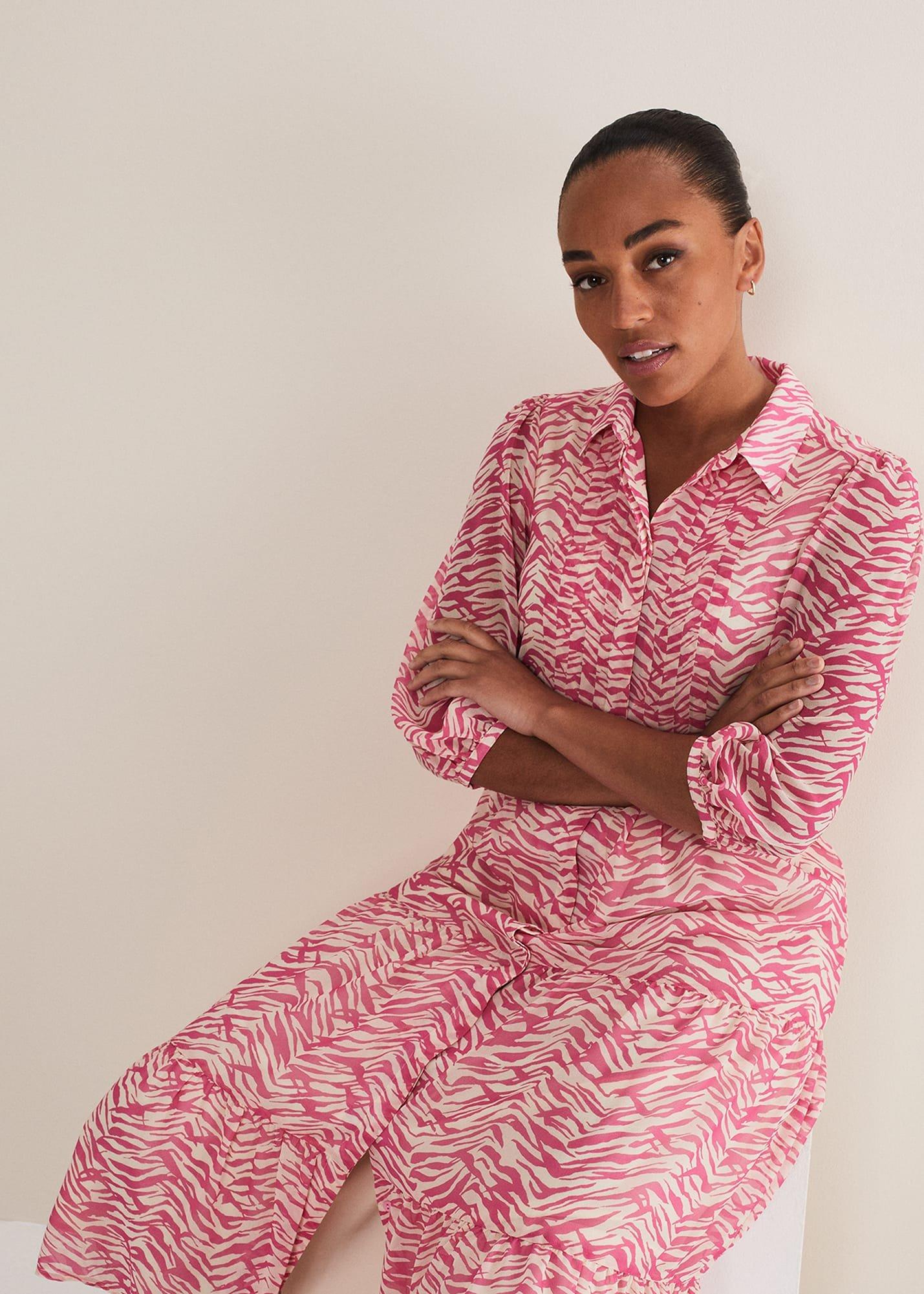 Amarah Chiffon Printed Midi Dress