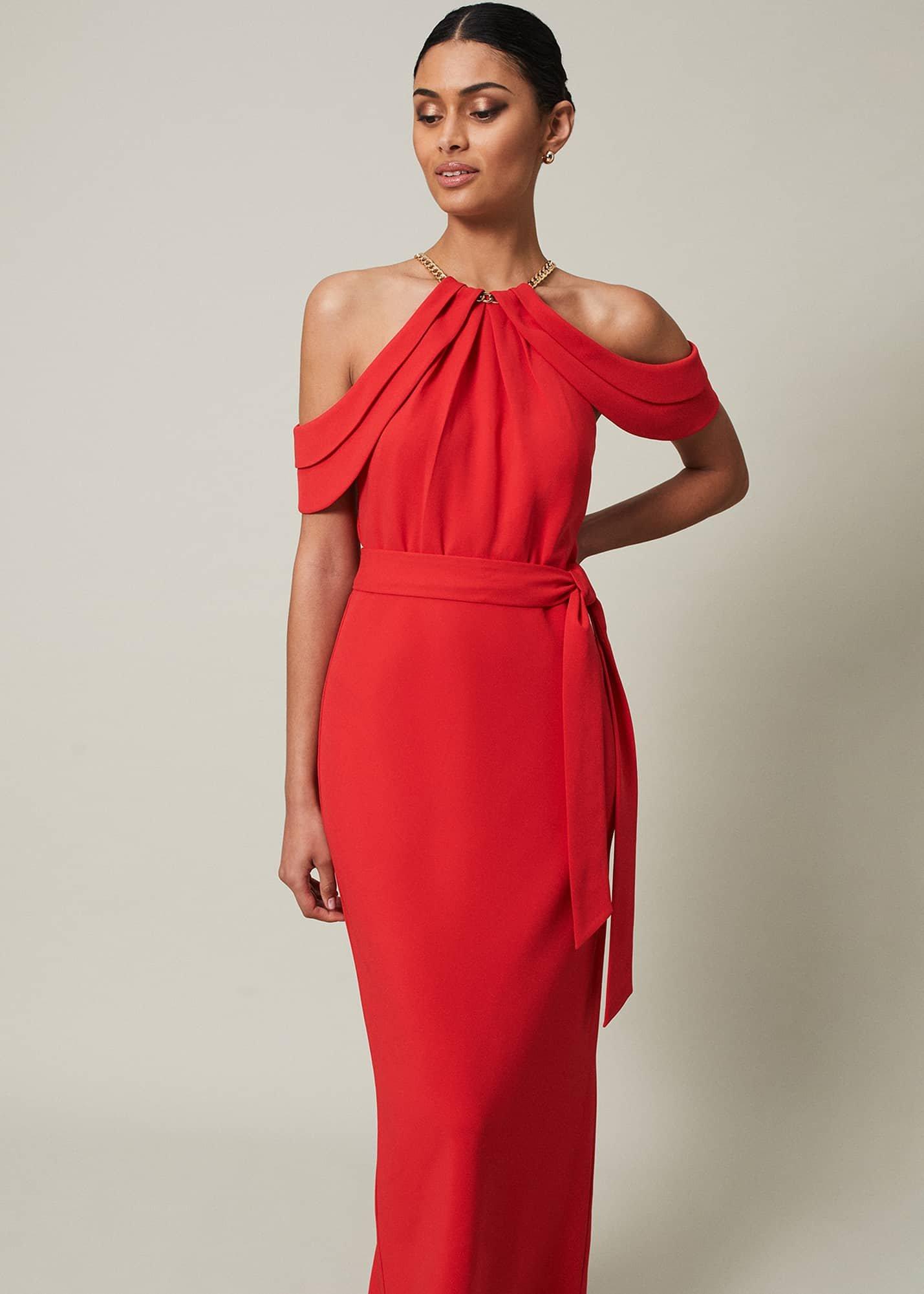 Elaine Chain Detail Maxi Dress