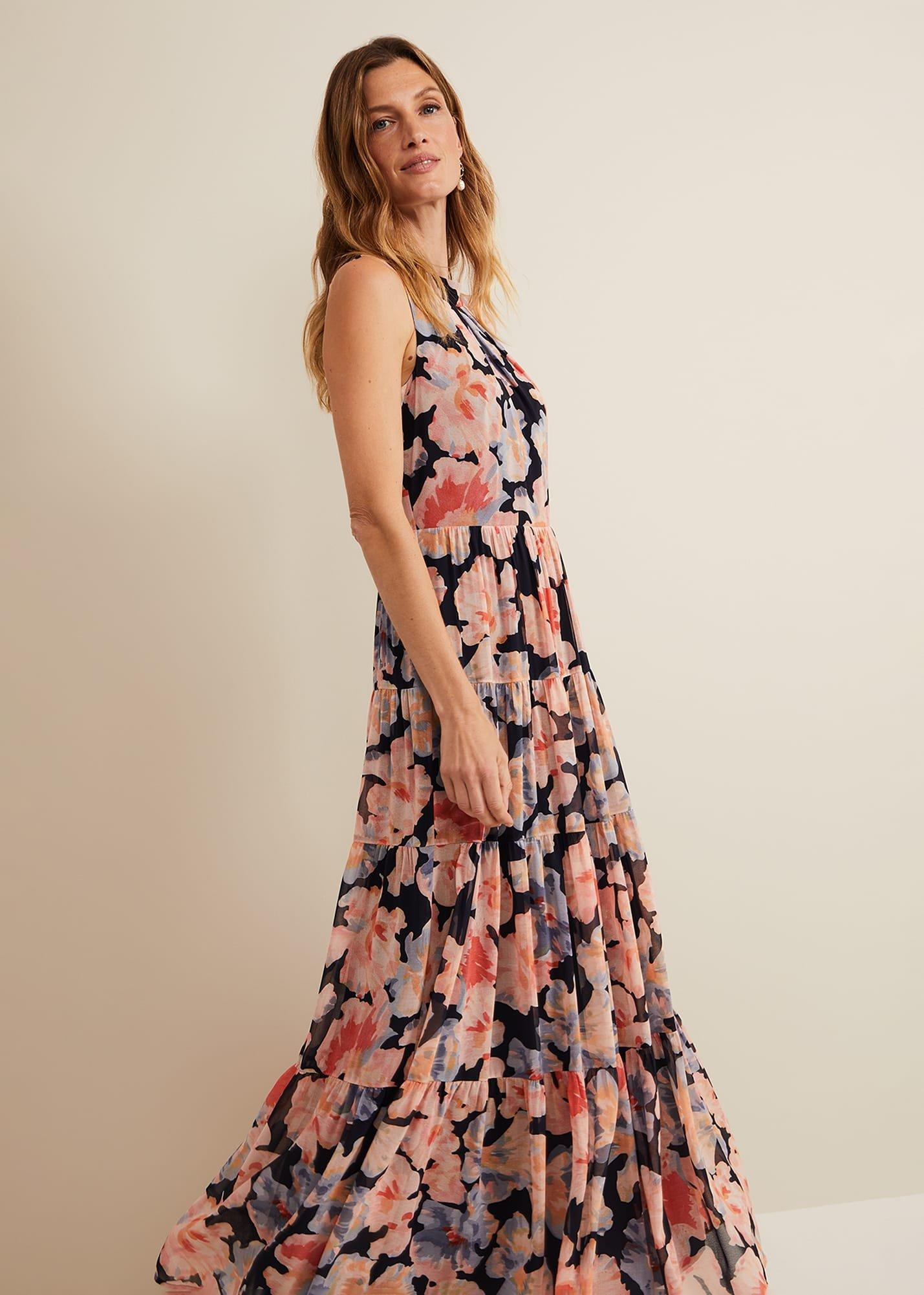 Vora Printed Tiered Maxi Dress