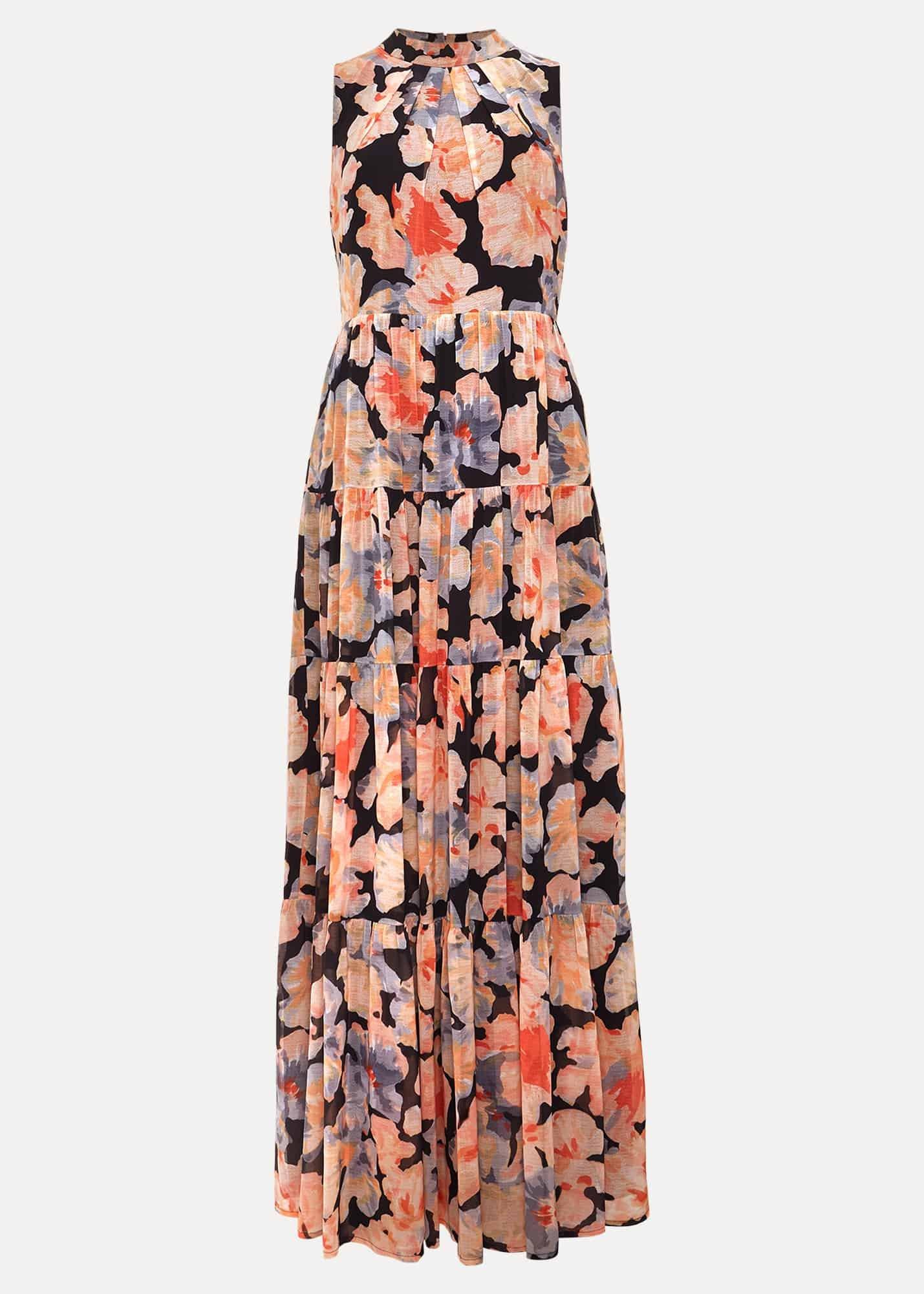 Vora Printed Tiered Maxi Dress