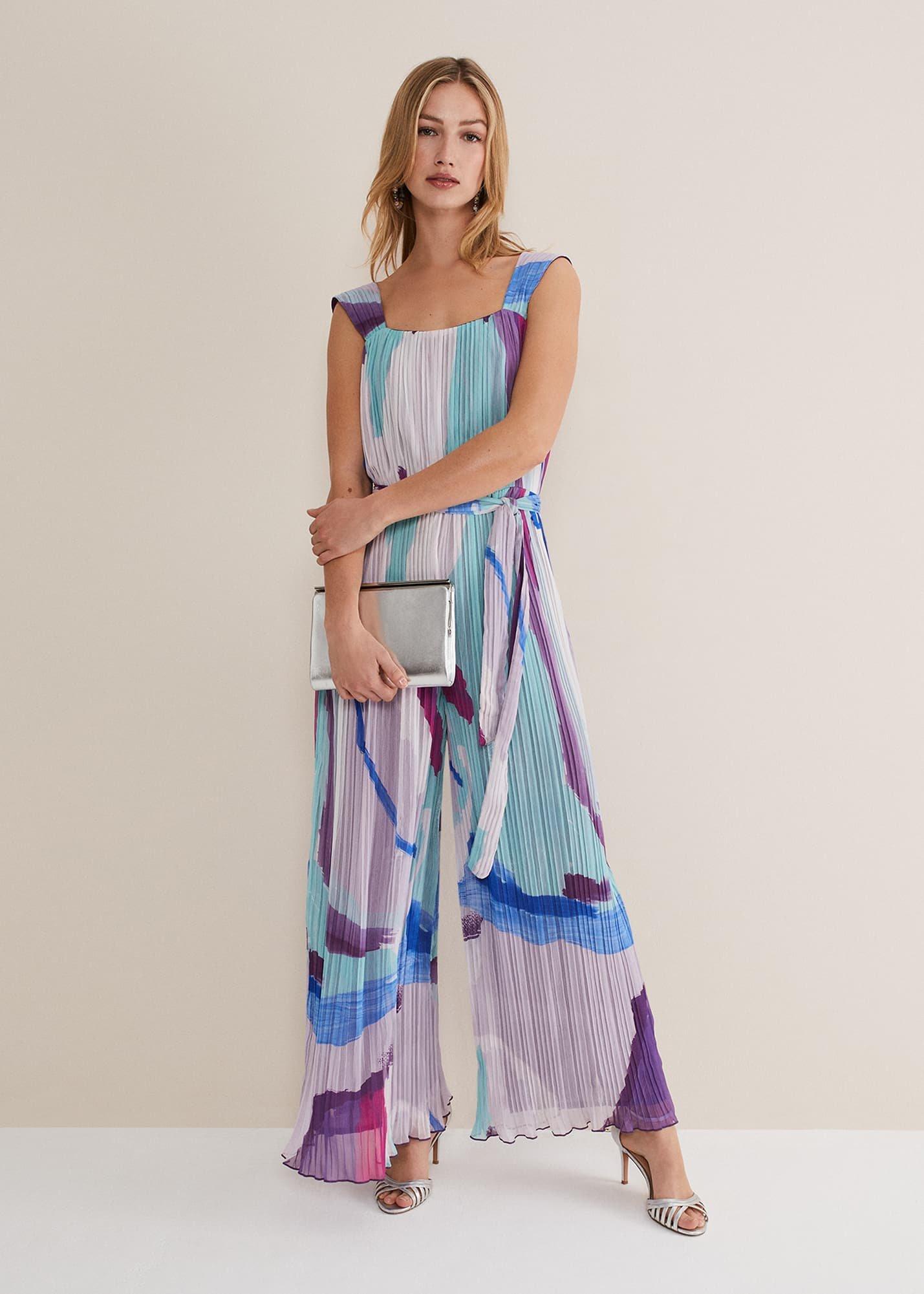 Rhona Abstract Wide Leg Jumpsuit