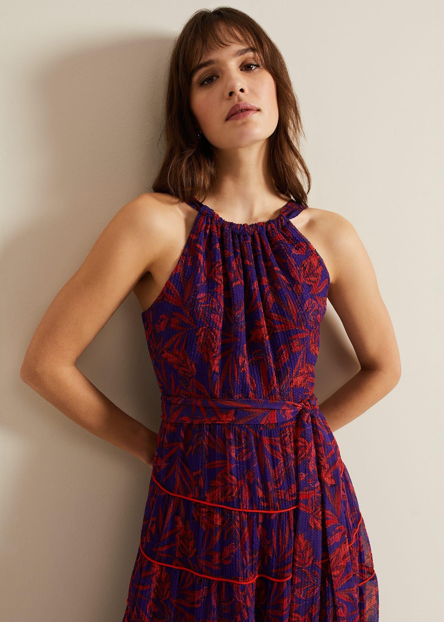 Gillian Halterneck Midi Dress