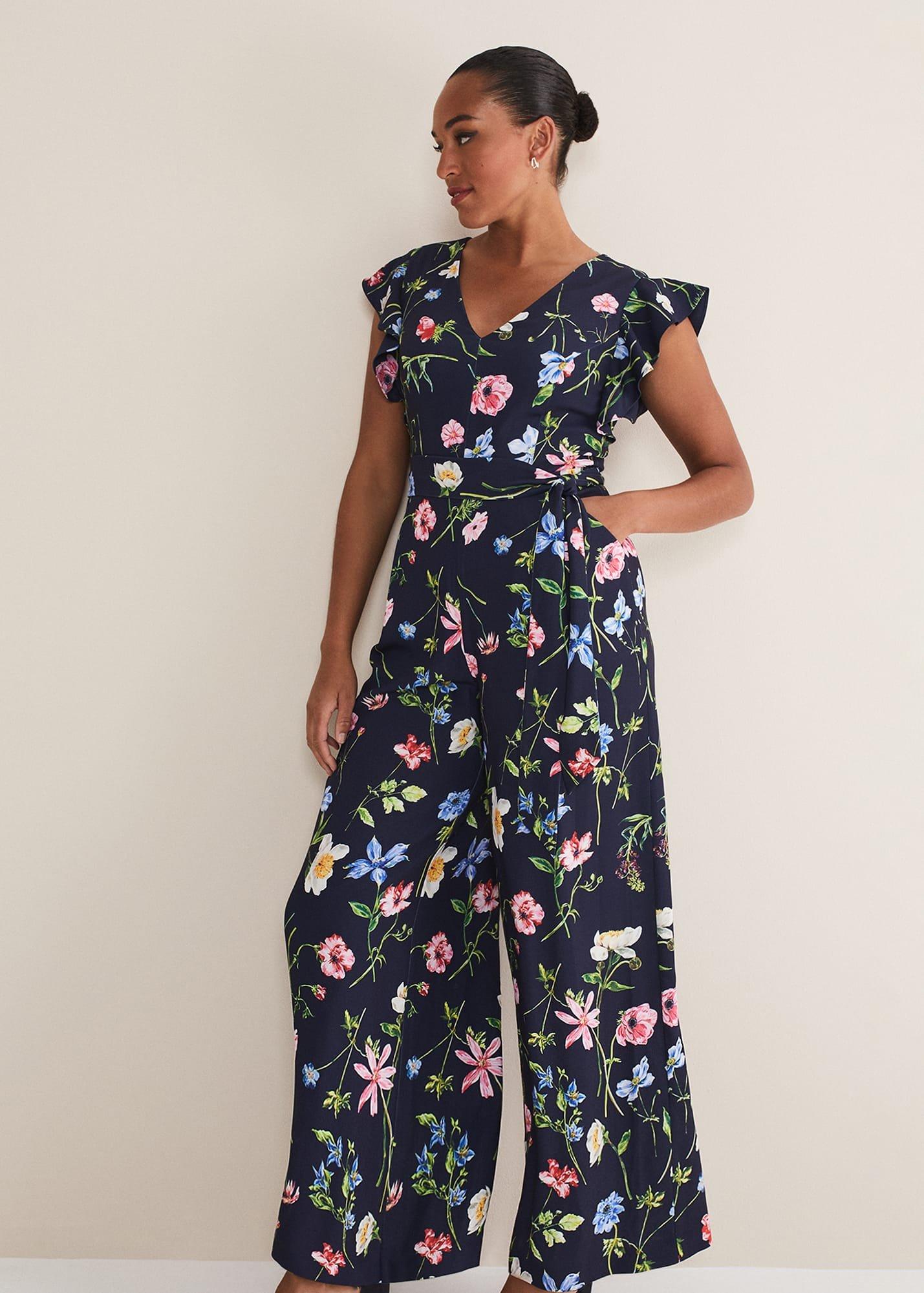 Kallie Floral Wide Leg Jumpsuit