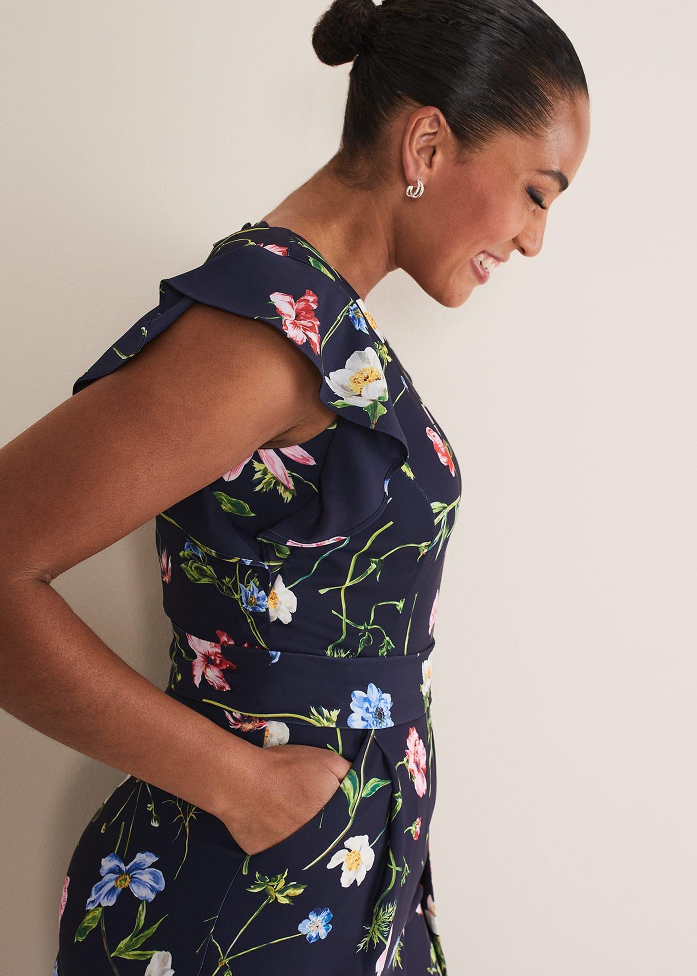 Kallie Floral Wide Leg Jumpsuit