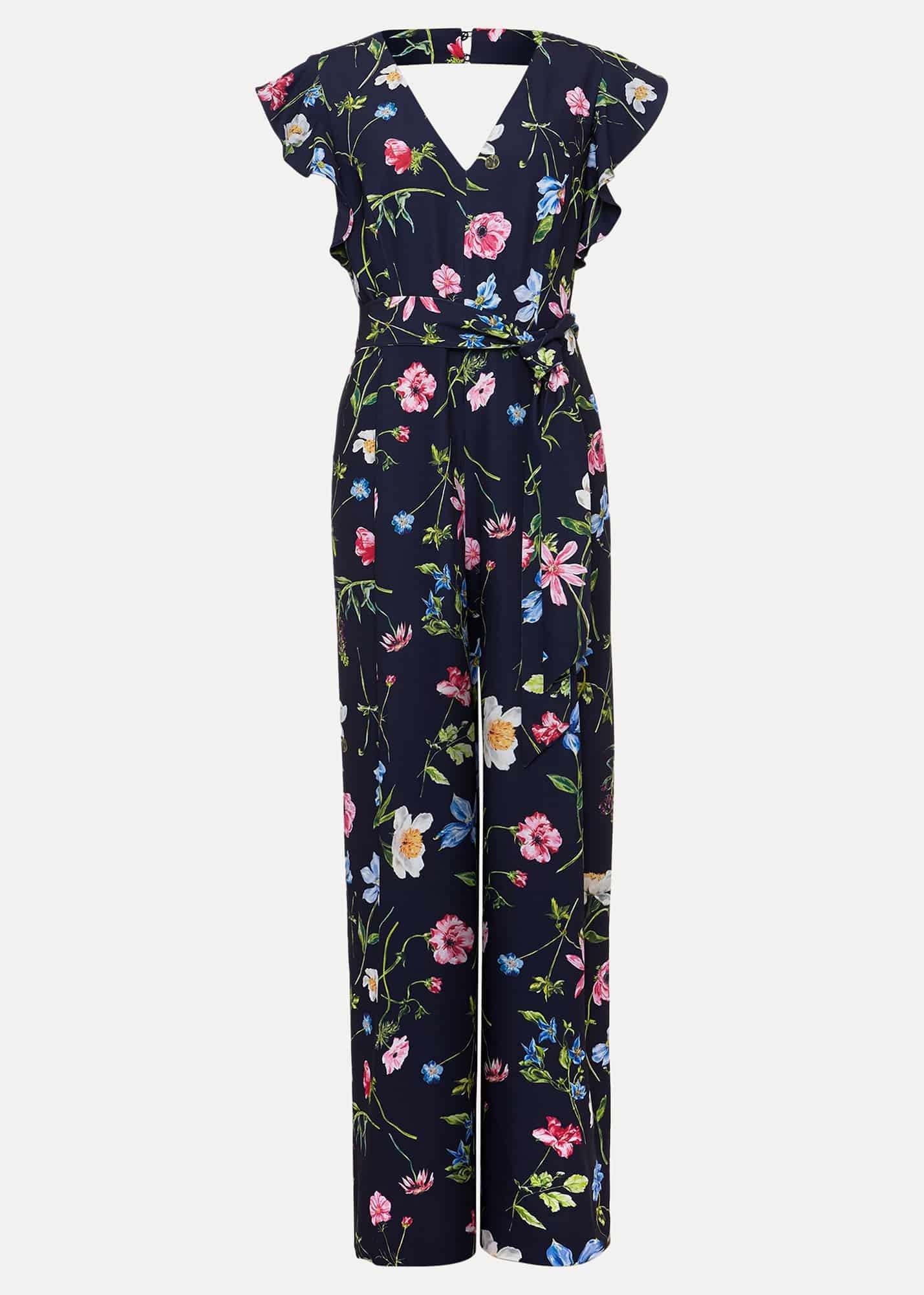 Petite Kallie Floral Wide Leg Jumpsuit