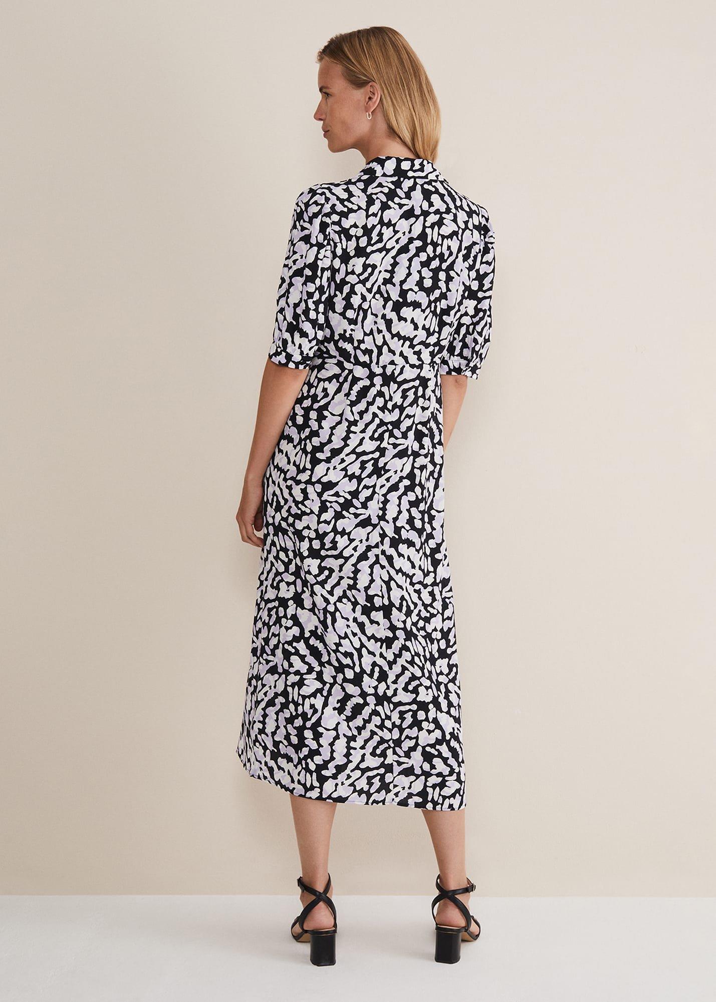 Cosette Lilac Animal Print Midaxi Dress