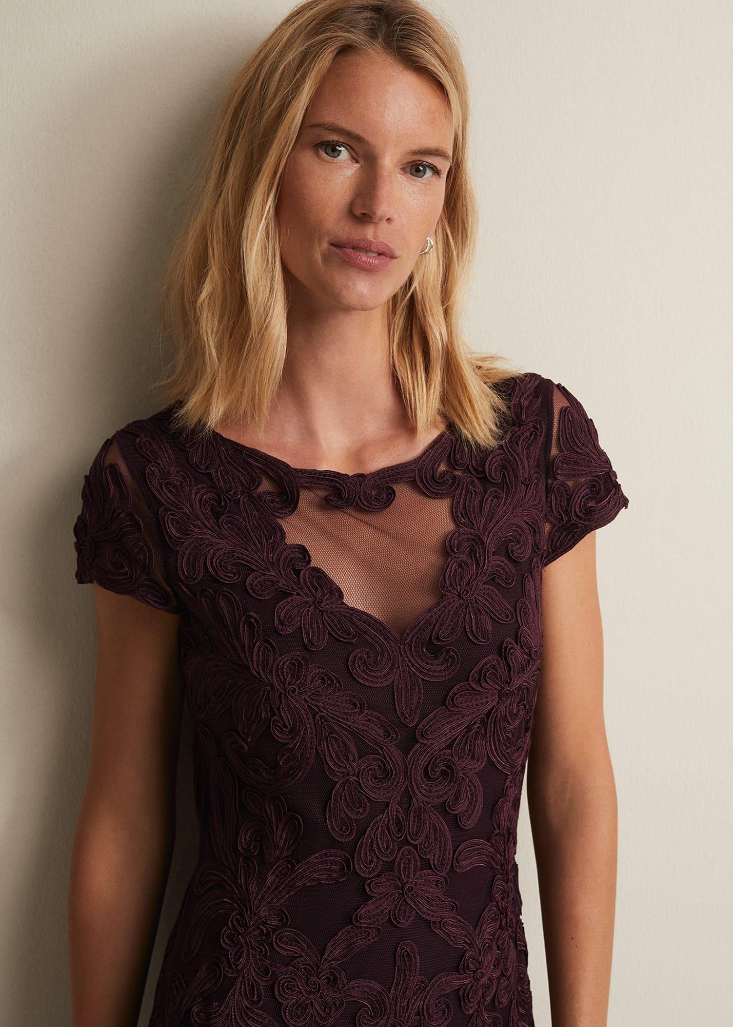 Agatha Berry Tapework Midi Dress